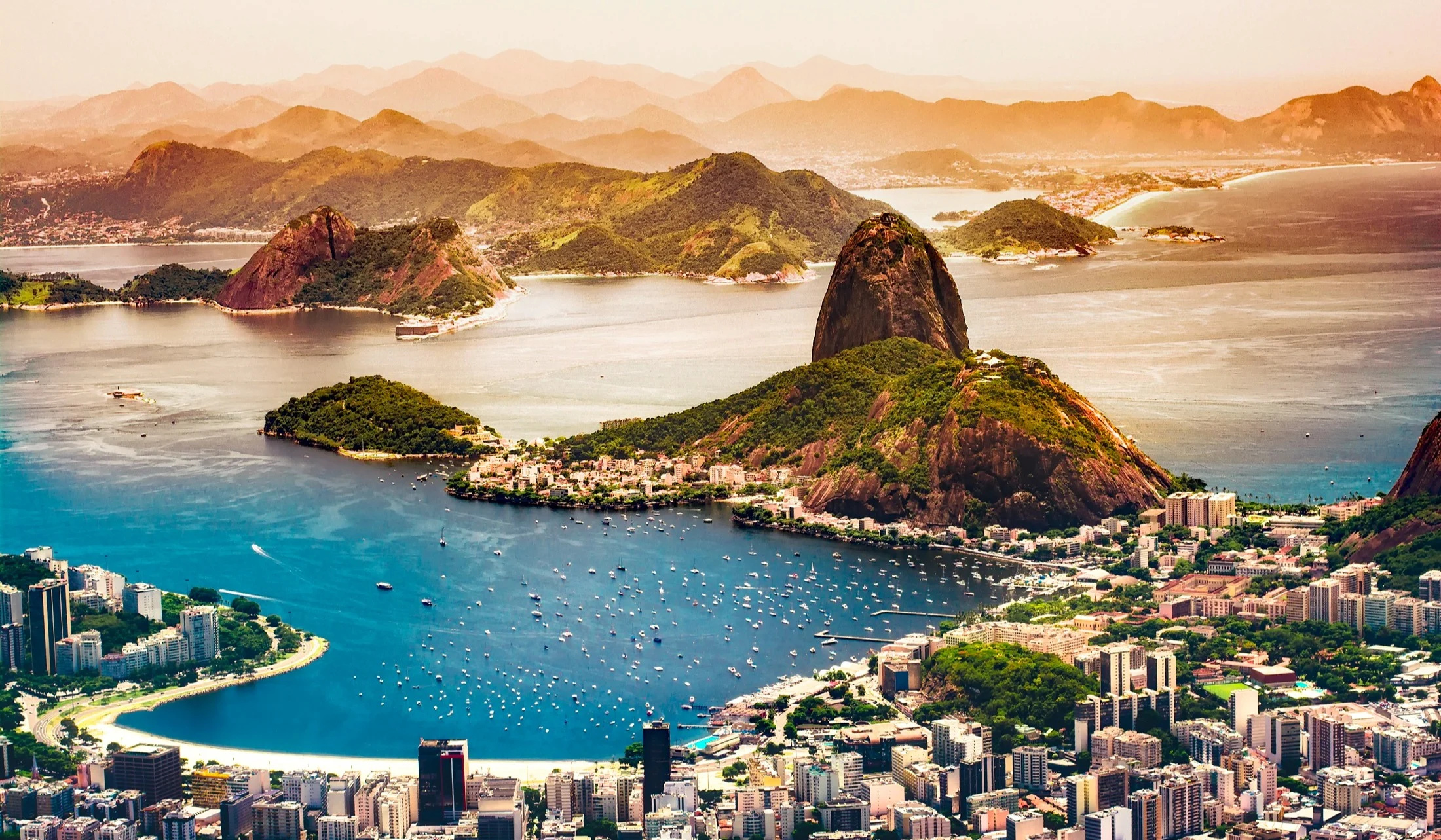Rio De Janeiro, Top attractions, Rio de Janeiro sights, Brazilian city, 2200x1290 HD Desktop
