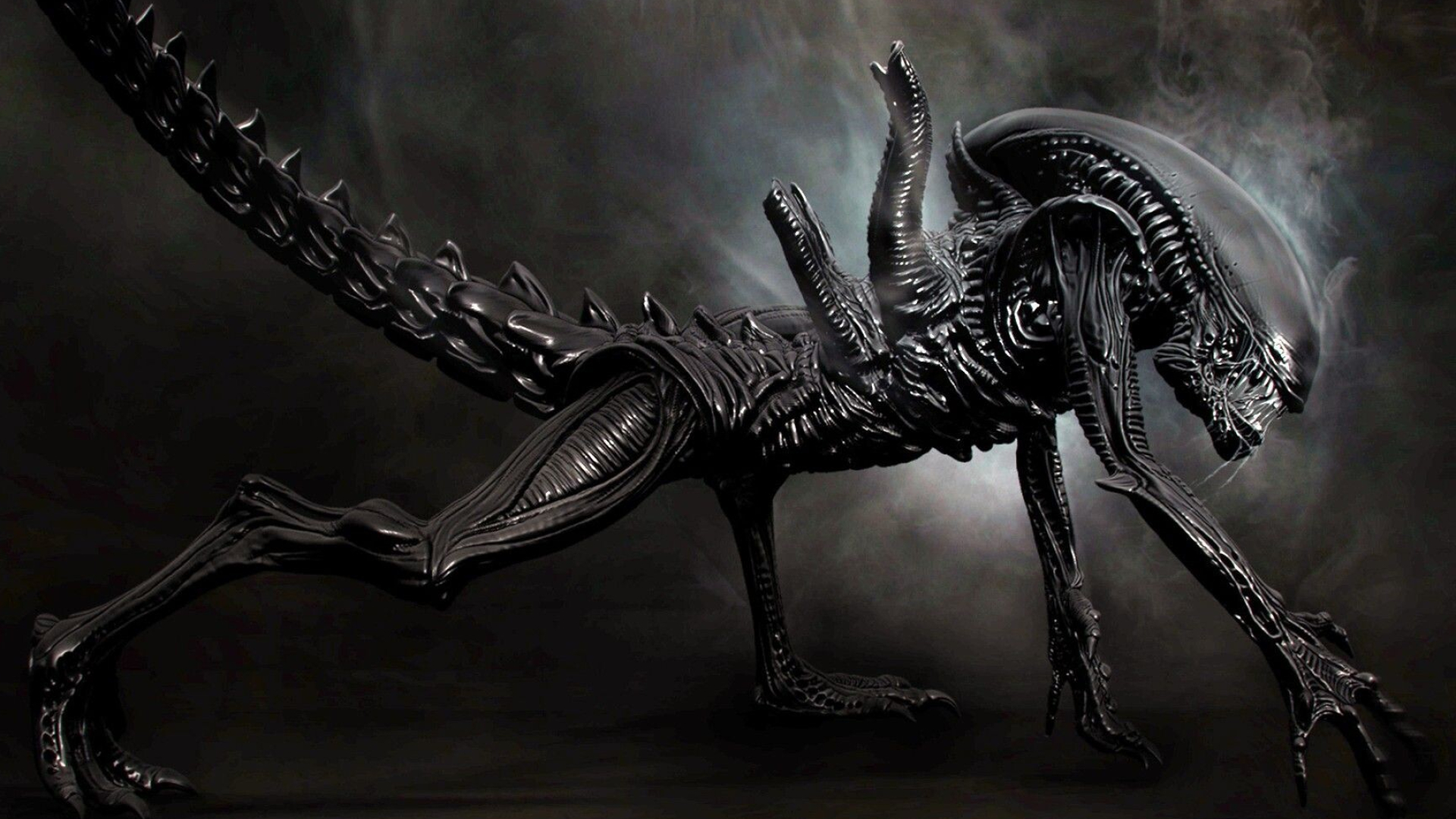 H.R. Giger: Xenomorph, Alien: Isolation, Survival Horror Game, Developed By Creative Assembly, 2014. 1920x1080 Full HD Background.