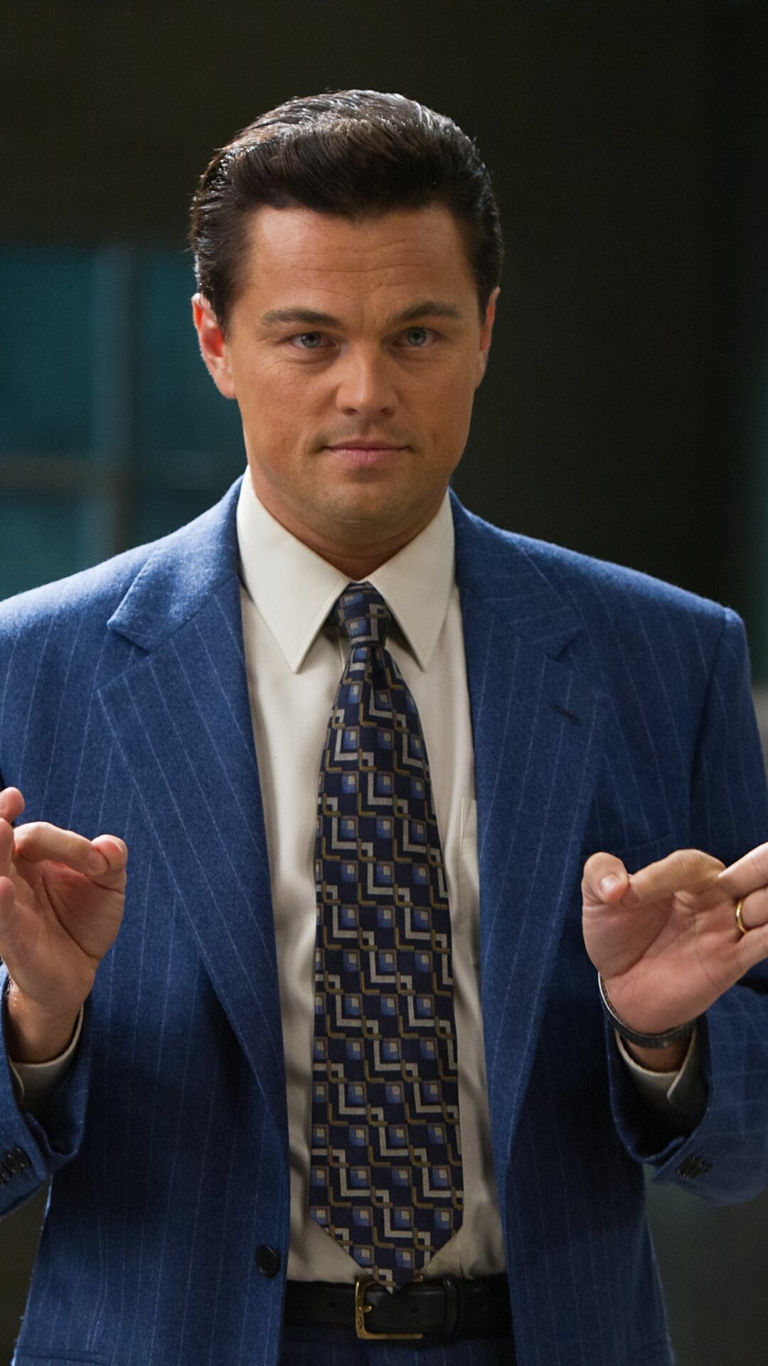 Leonardo DiCaprio, Wolf of Wall Street wallpaper, Captivating role, Hollywood fame, 1080x1920 Full HD Phone