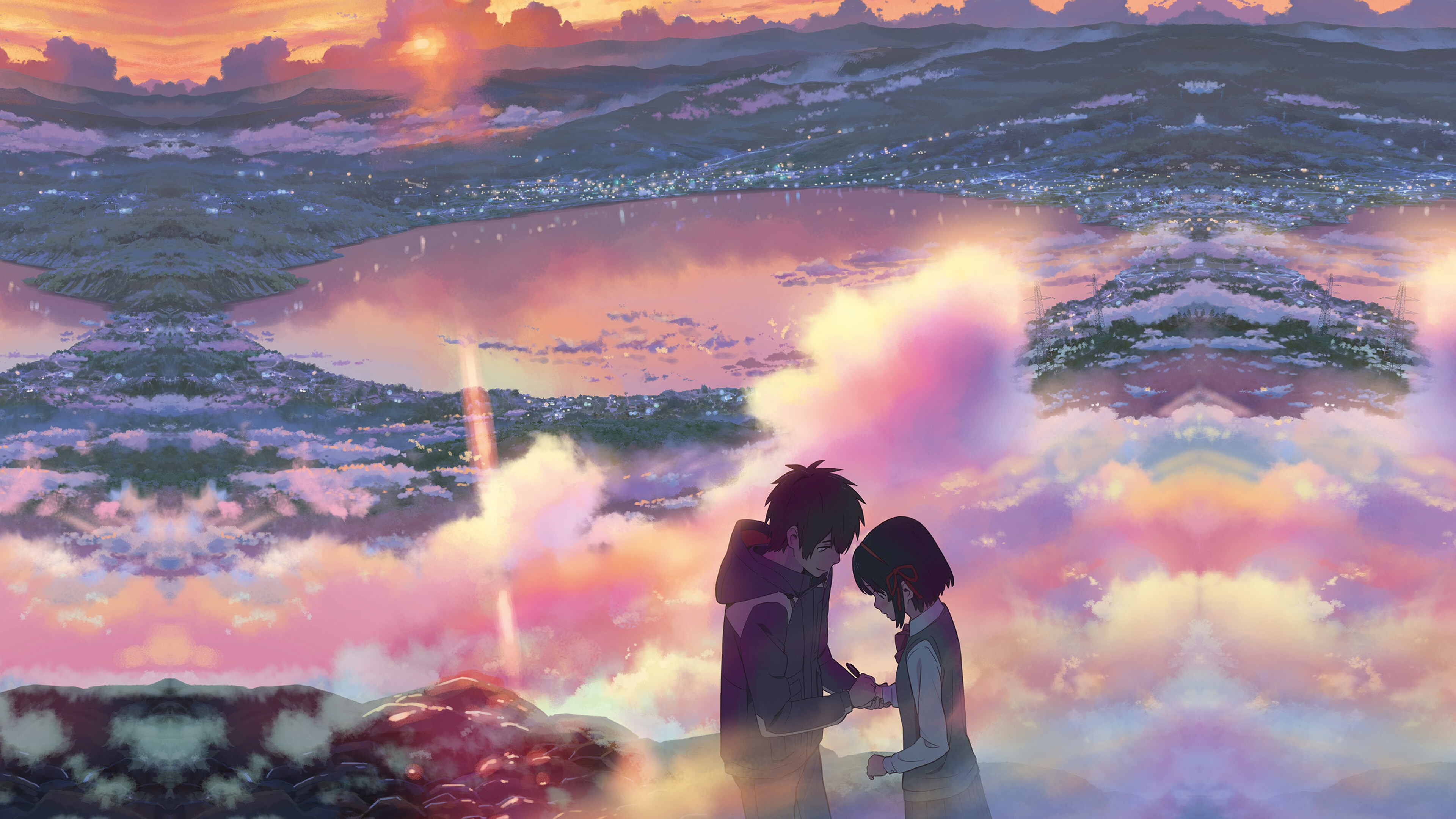 Your Name: Orchestral score and soundtrack composed by Radwimps, Anime. 3840x2160 4K Wallpaper.