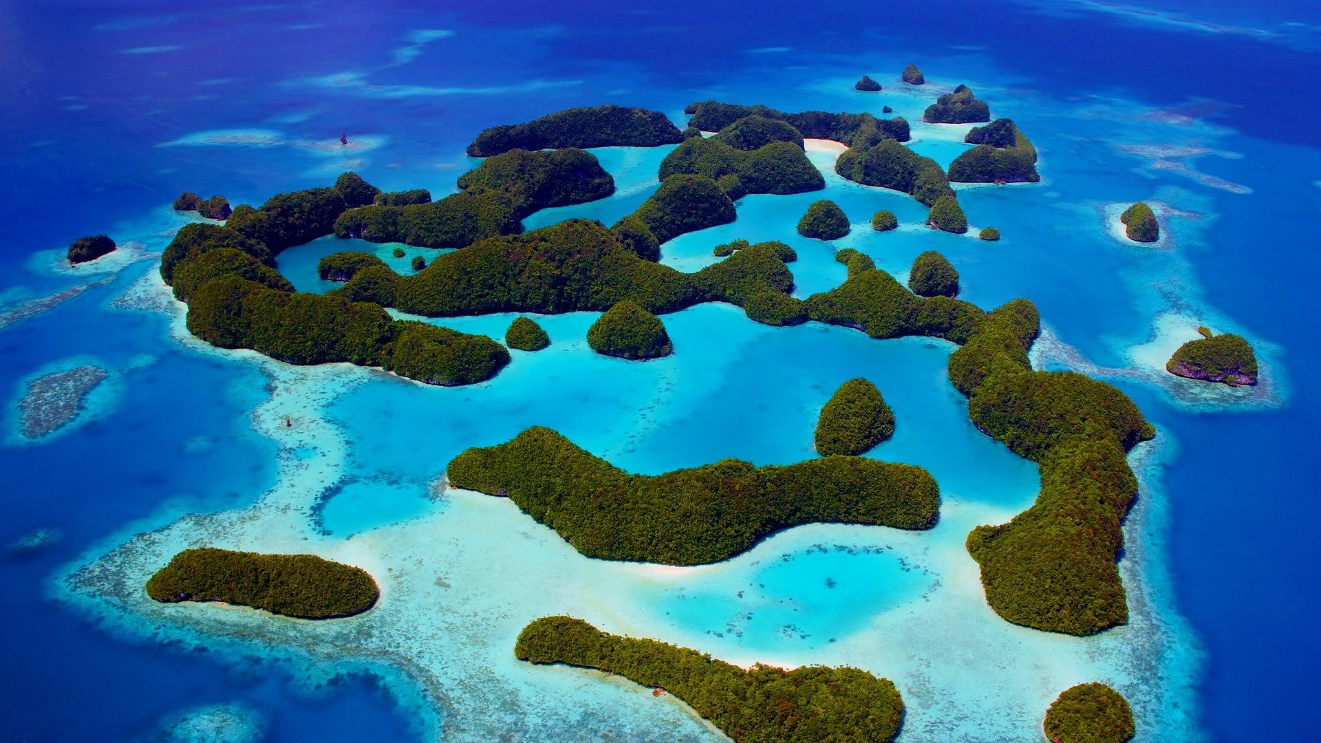 Palau Philippines ocean islands, Traveler's dream destination, 5k wallpaper, Exotic beauty, 1920x1080 Full HD Desktop