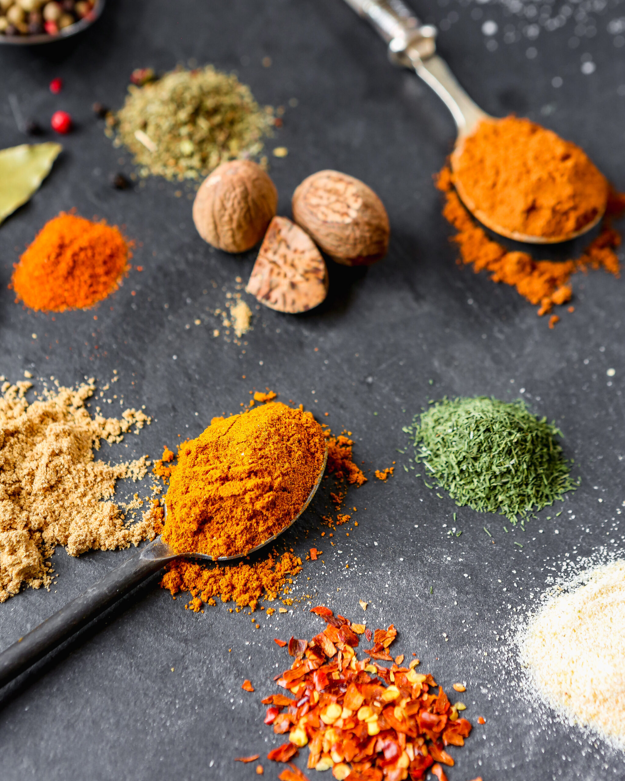 Spices: Dried herbs for cooking, Used in cuisines worldwide. 2050x2560 HD Background.