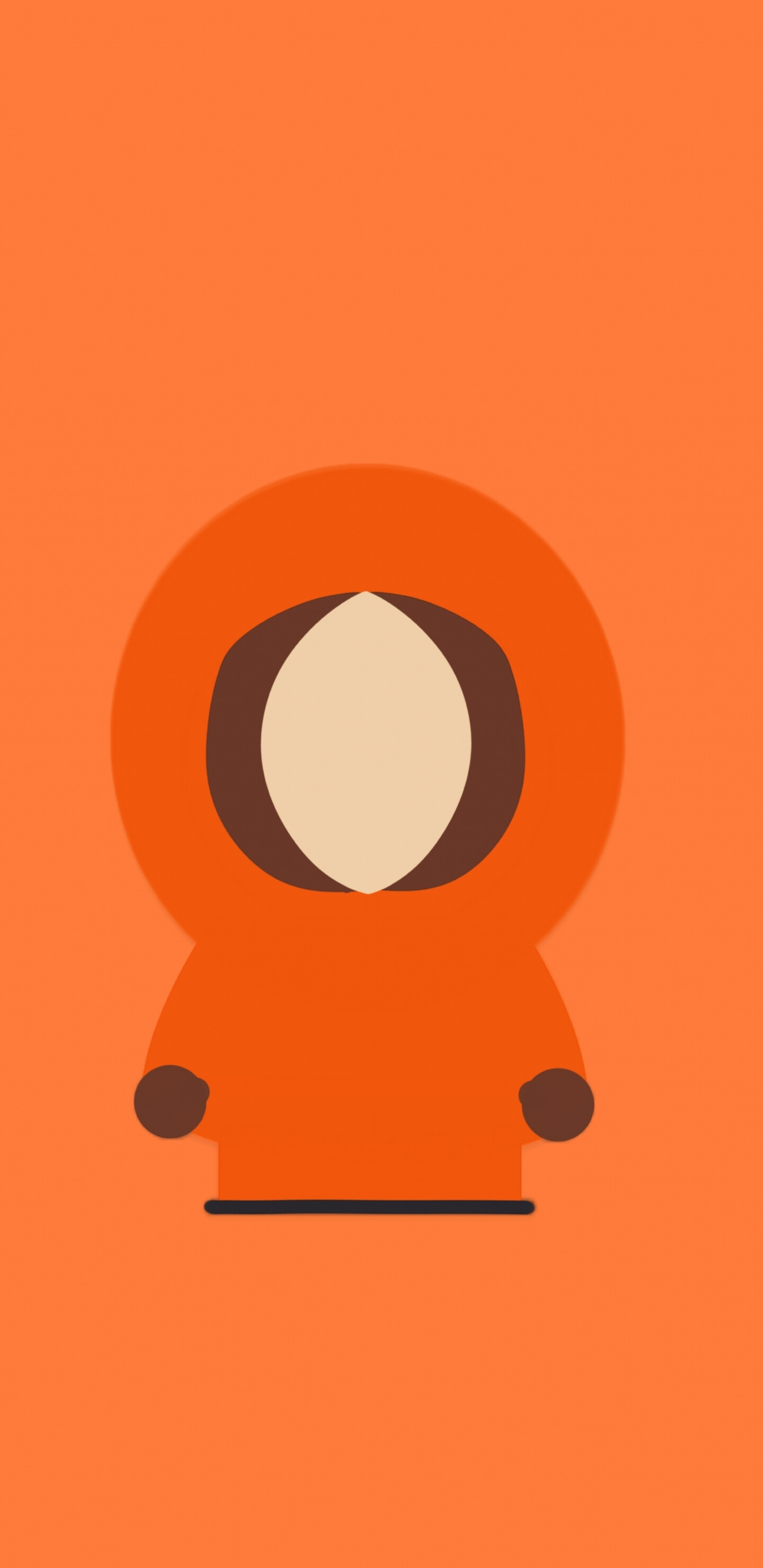 South Park: Kenny McCormick, Minimalism, Animated TV show. 1440x2960 HD Background.