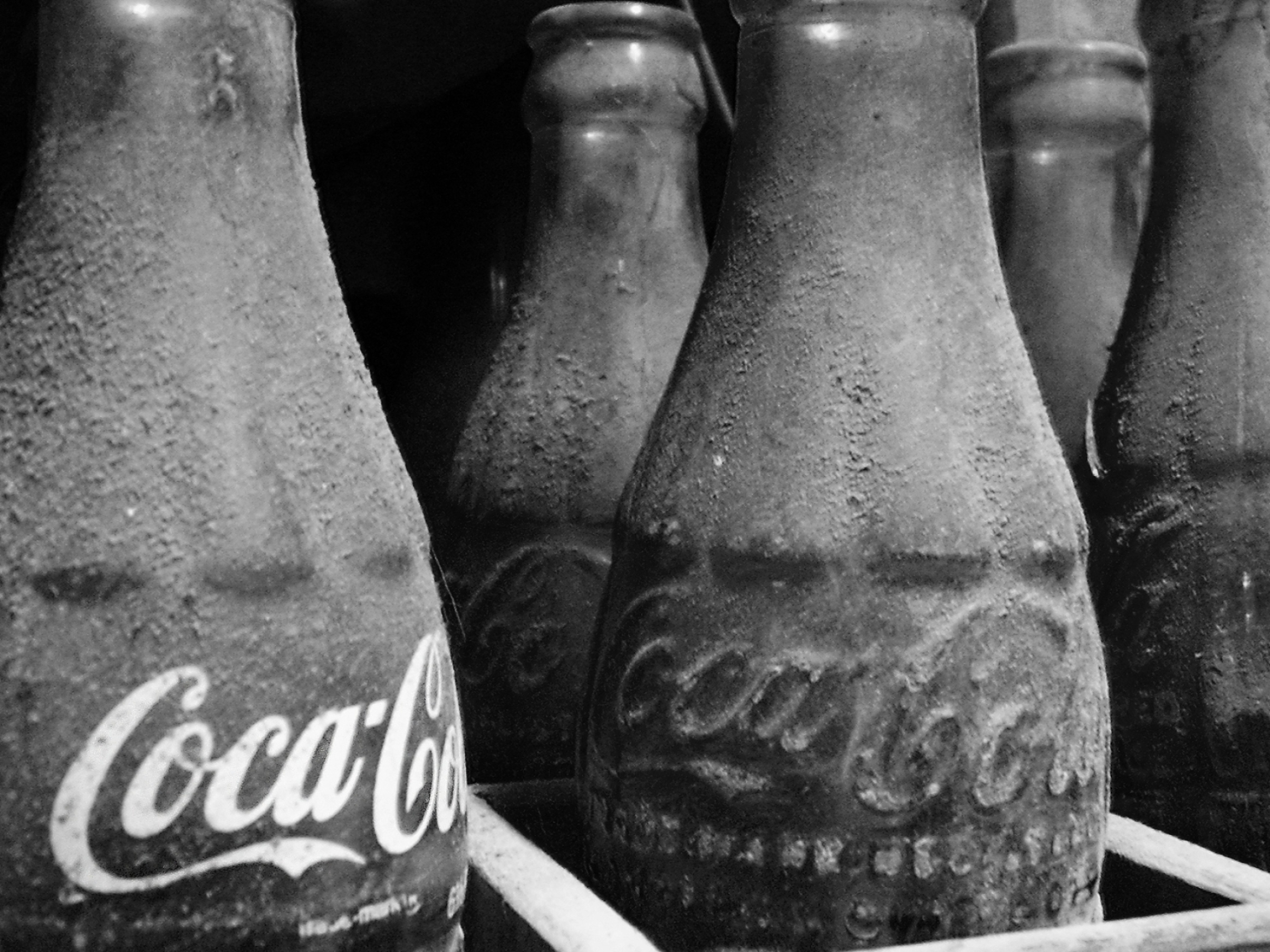 Coca-Cola: The nonalcoholic beverage company, Monochrome. 2410x1810 HD Background.