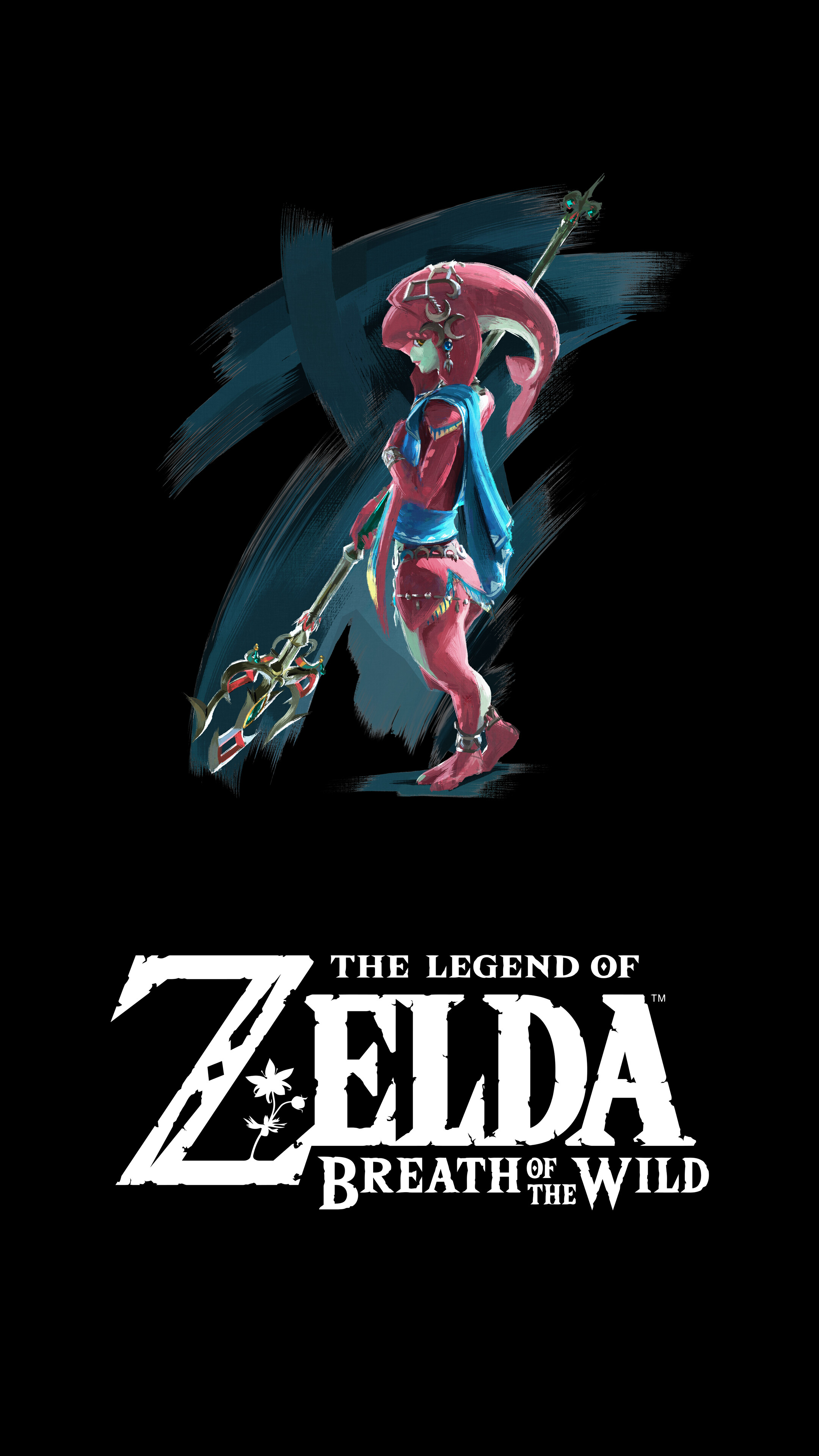 The Legend of Zelda: Breath of the Wild, Mipha, The former Champion of the Zora. 2160x3840 4K Wallpaper.