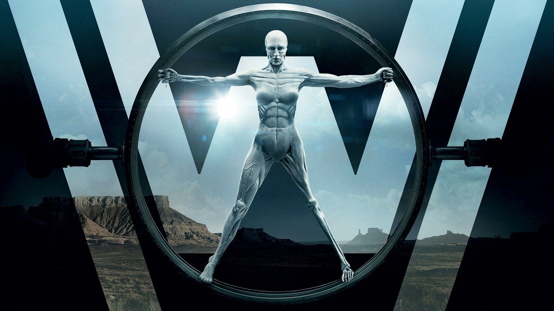 Westworld: The Emmy-winning drama series that follows the dawn of artificial consciousness and the evolution of sin. 1920x1080 Full HD Background.
