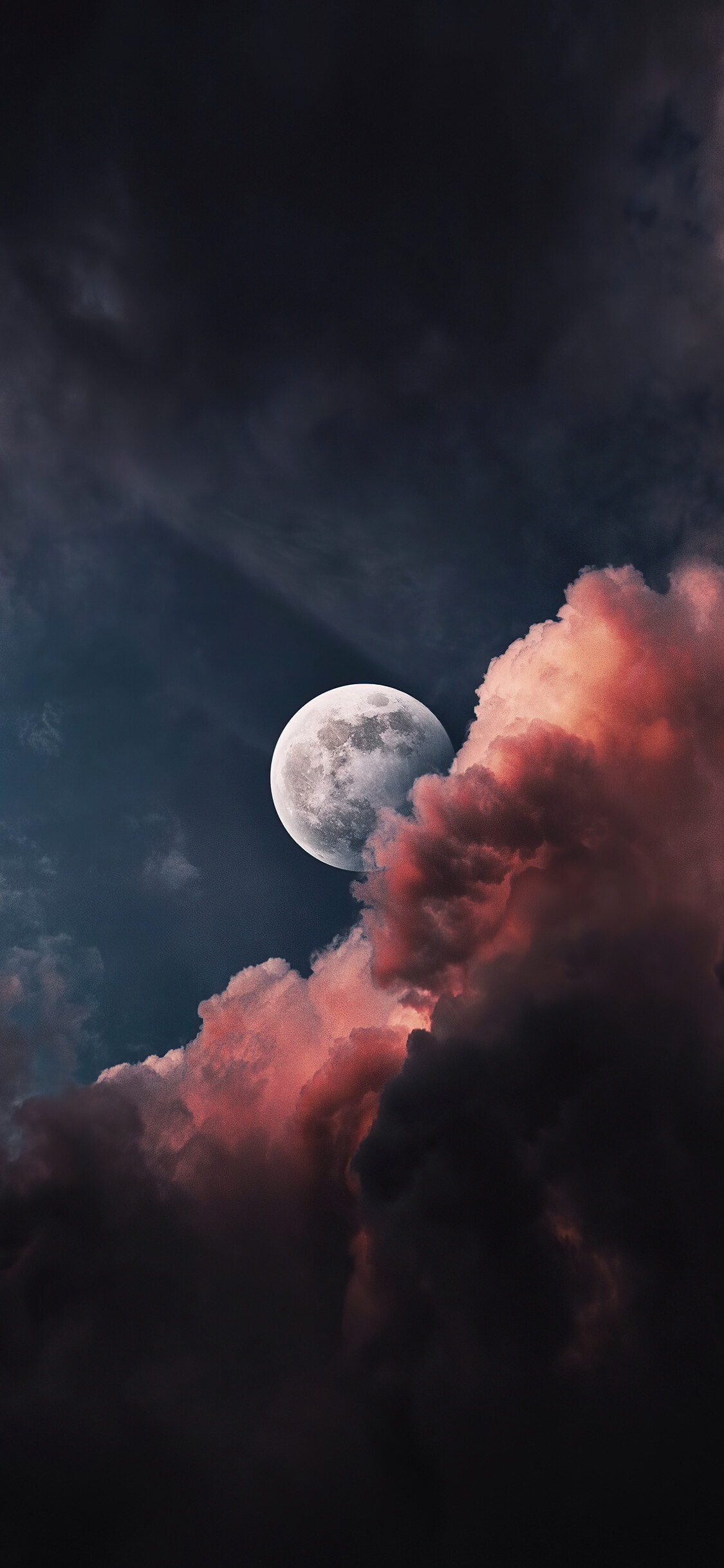 Moonlight: Lunar phase, Moon, Astronomical object. 1130x2440 HD Wallpaper.