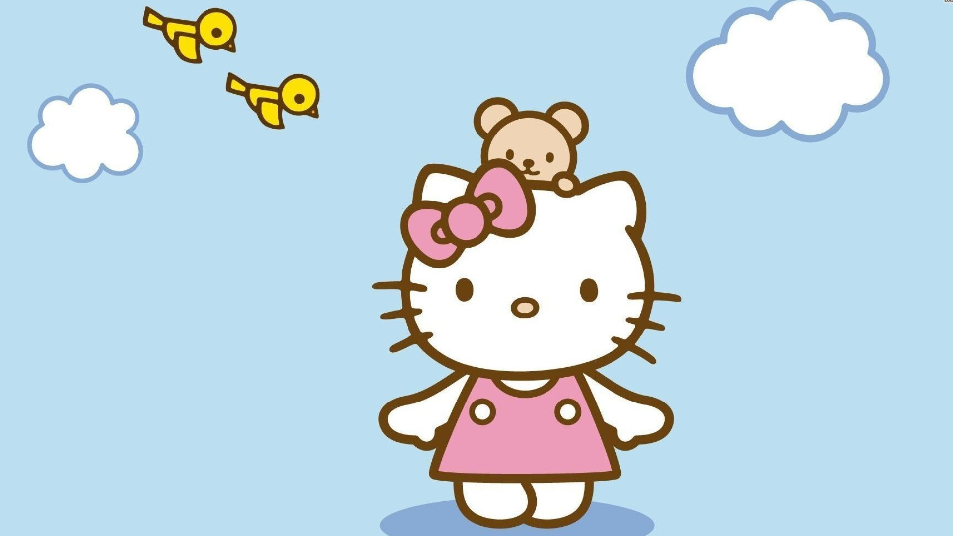 Hello Kitty Spring, Hello Kitty wallpapers, Vibrant colors, Spring-themed designs, 1920x1080 Full HD Desktop