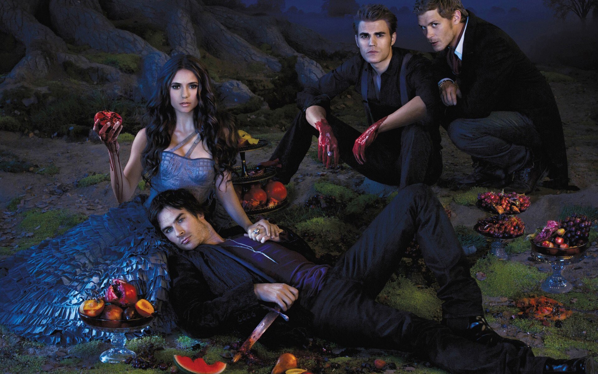 The Vampire Diaries (TV Series): Blood, The Petrova Family, The Salvatore Family, Amara - The World's First Immortal Woman. 1920x1200 HD Wallpaper.
