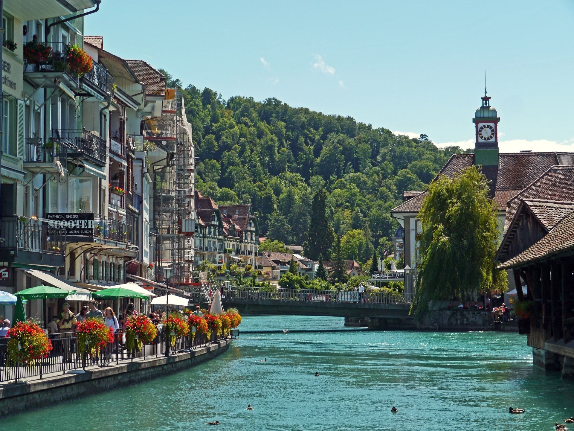 River Aare, Switzerland, Aare, Bern, 1920x1450 HD Desktop