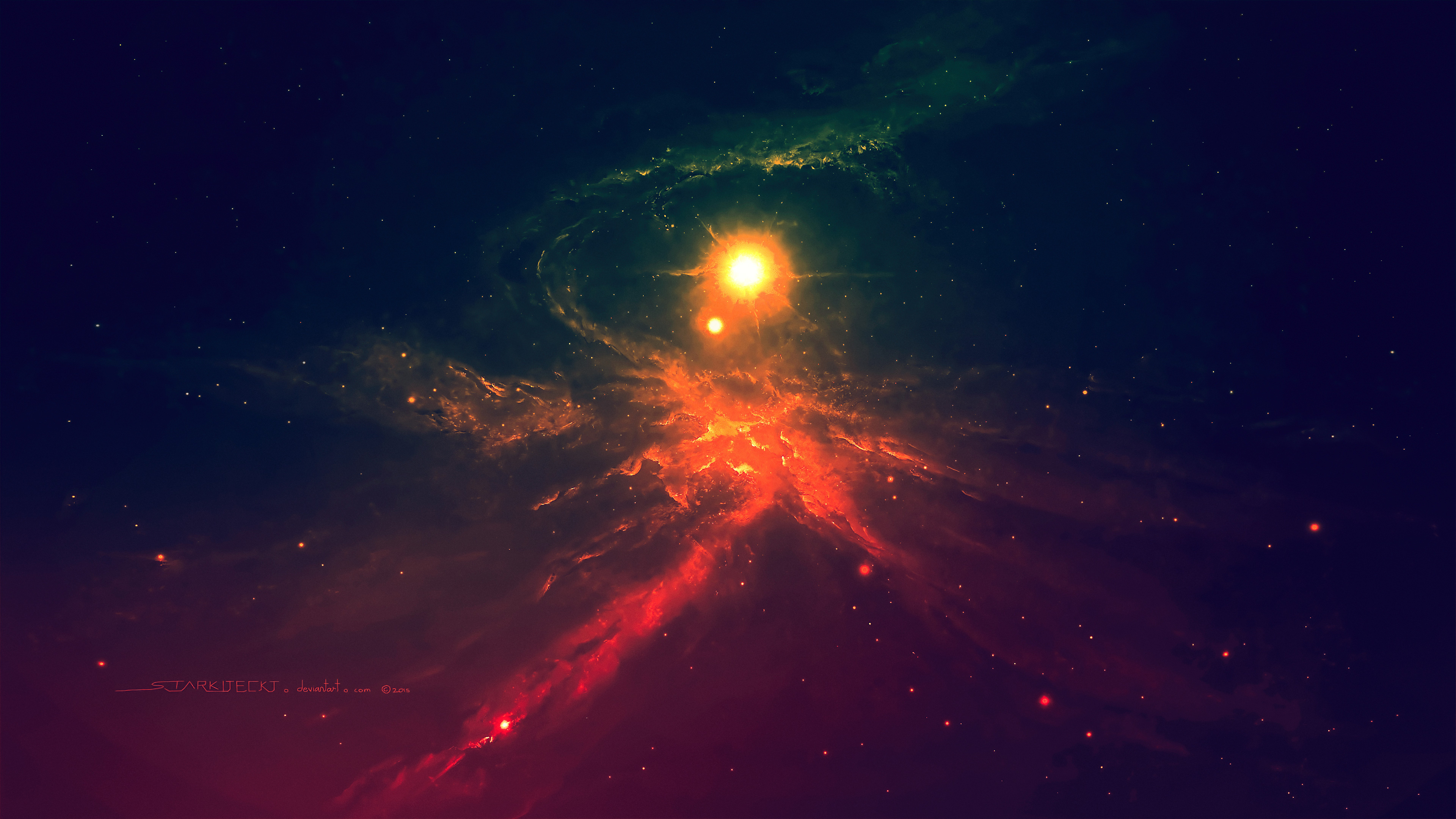 Galaxy space stars, Digital universe, Astral beauty, Celestial wonders, 3840x2160 4K Desktop