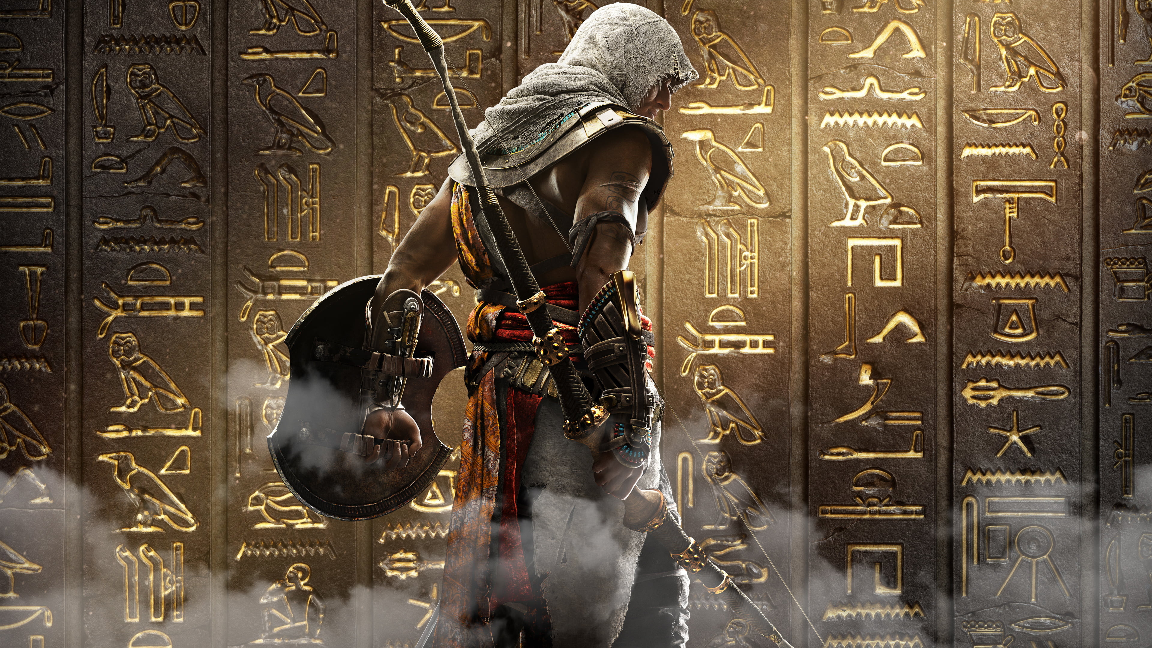 Assassin's Creed: Origins, Hieroglyphics Wallpaper, 3840x2160 4K Desktop