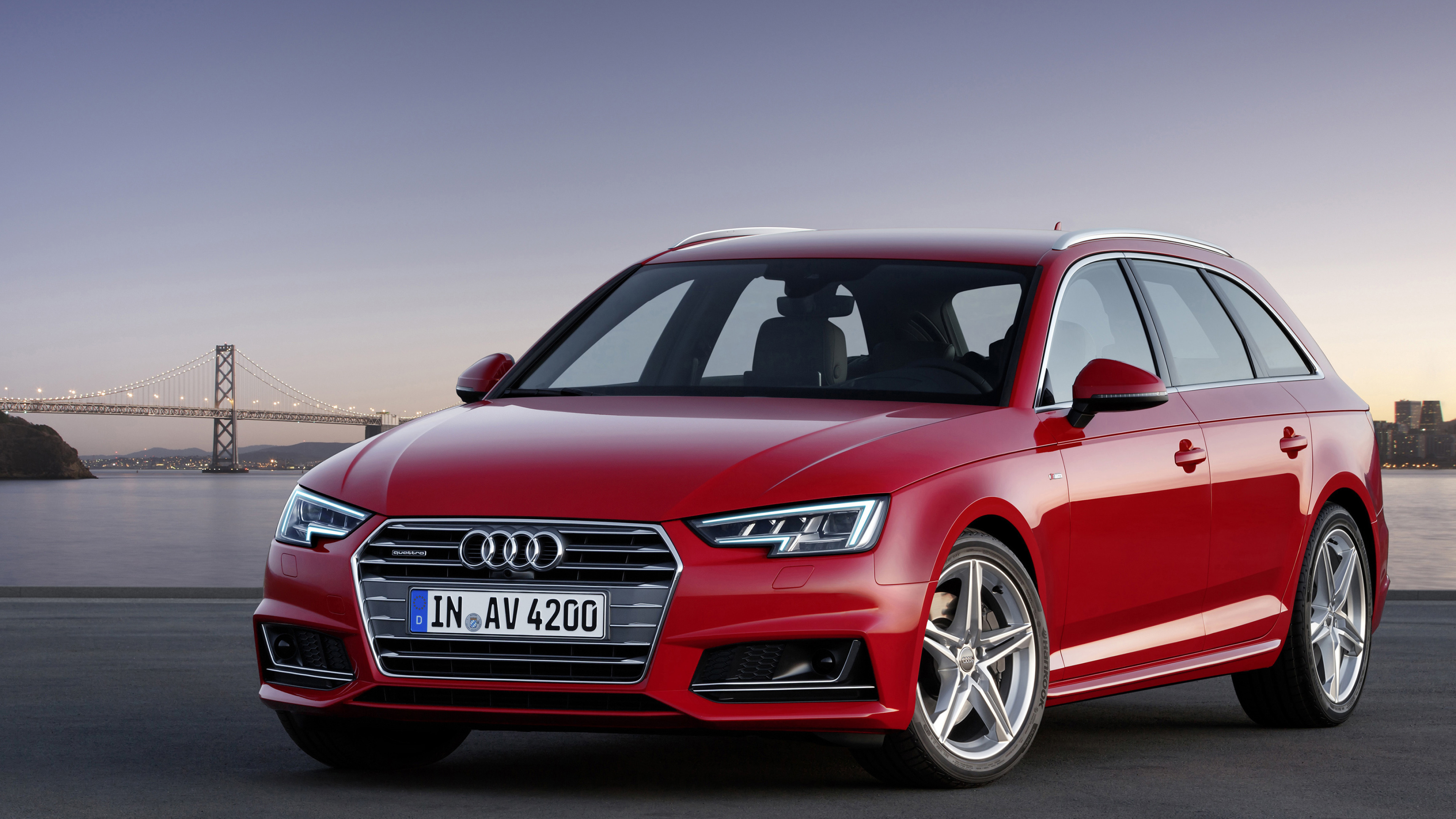 Audi A4, Luxury sedan, High-performance engine, Elegant interiors, 3840x2160 4K Desktop
