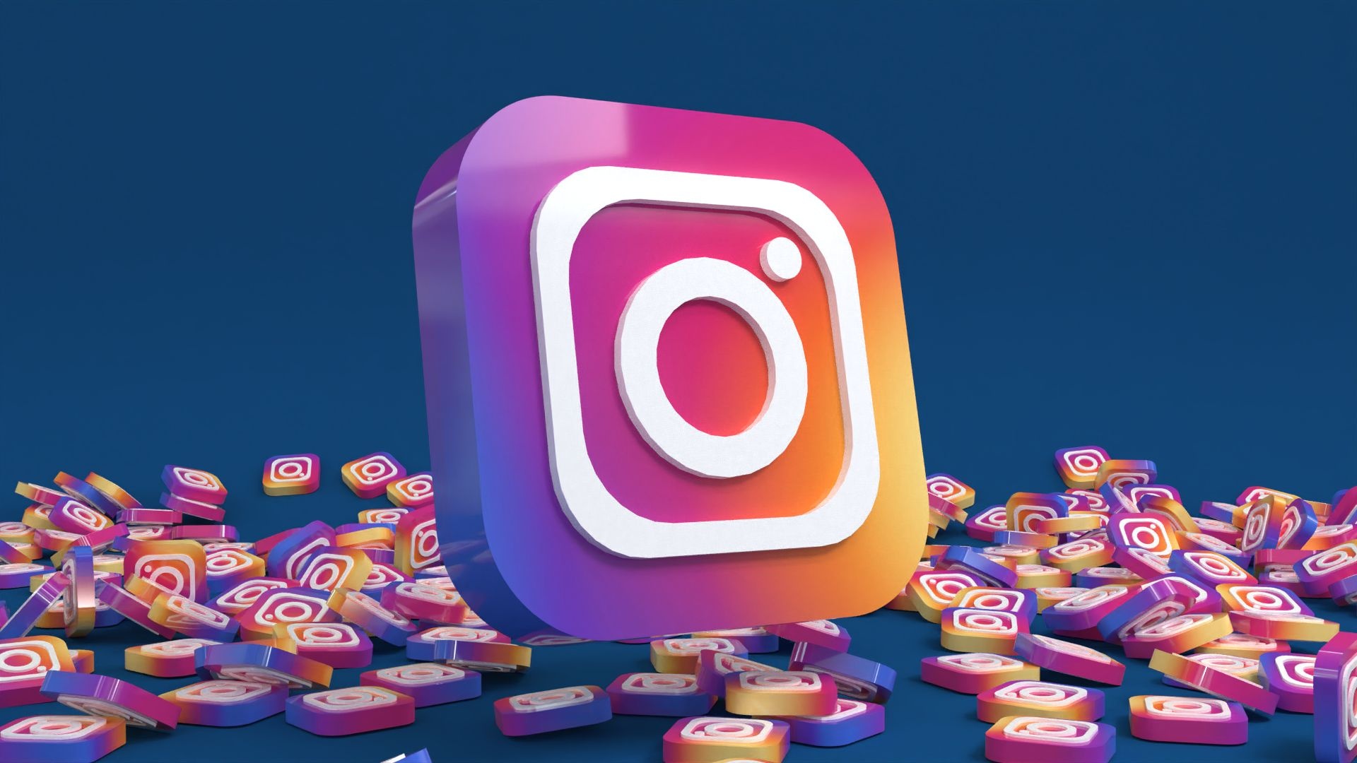 Wallpaper Logo Instagram 3D, Creative designs, HD images, Other, 1920x1080 Full HD Desktop