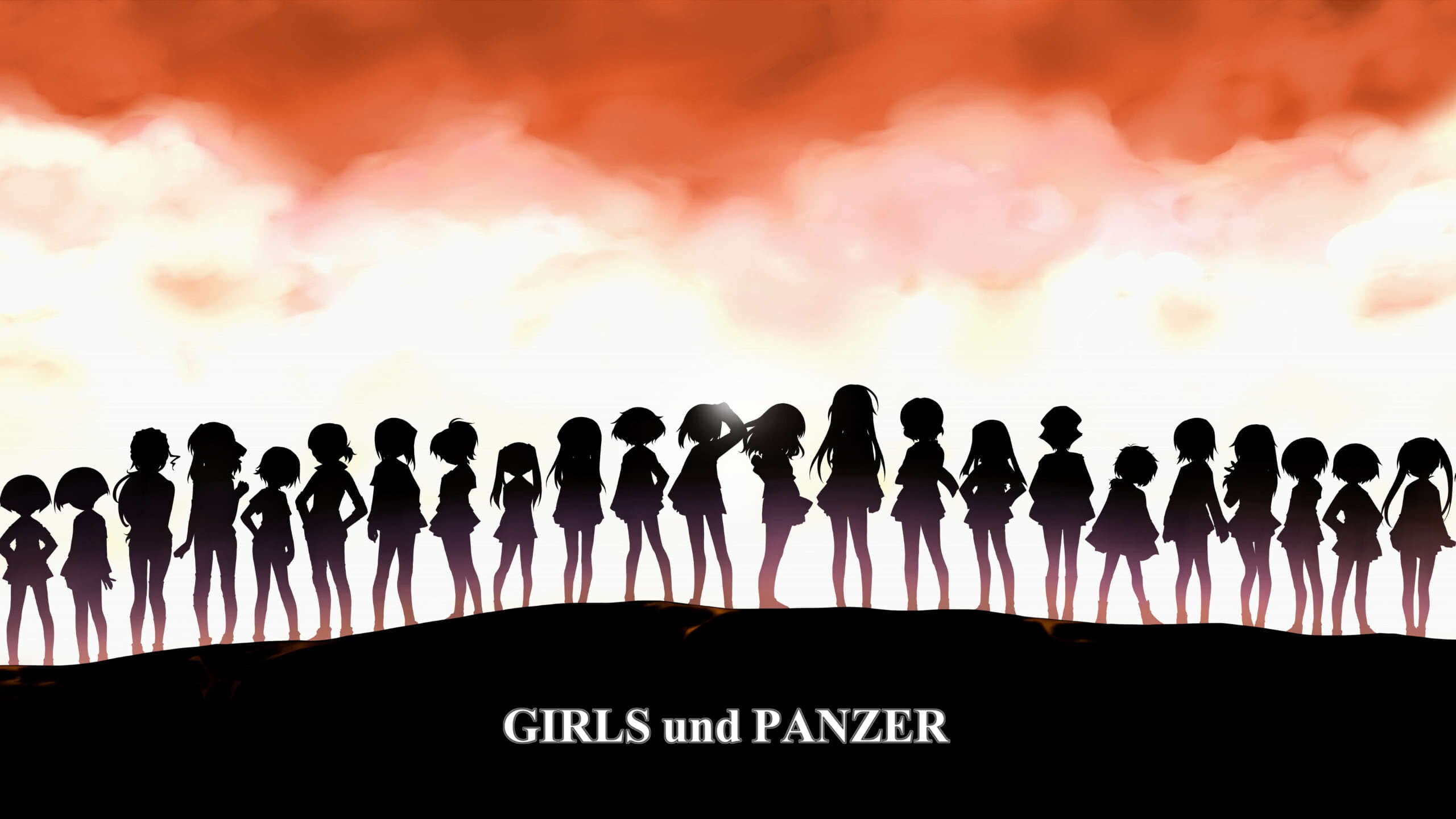 Girls und Panzer: Japanese anime series created and animated by Actas, Female characters, Tankery. 2560x1440 HD Background.