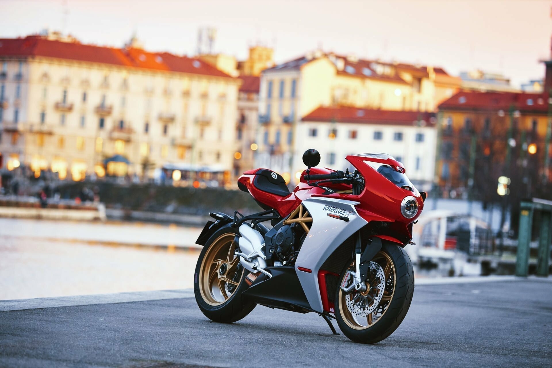 MV Agusta: Superveloce 800, A retro racer styled motorcycle, First exhibited as a concept at the 2018 EICMA Show in Milan. 1920x1280 HD Wallpaper.