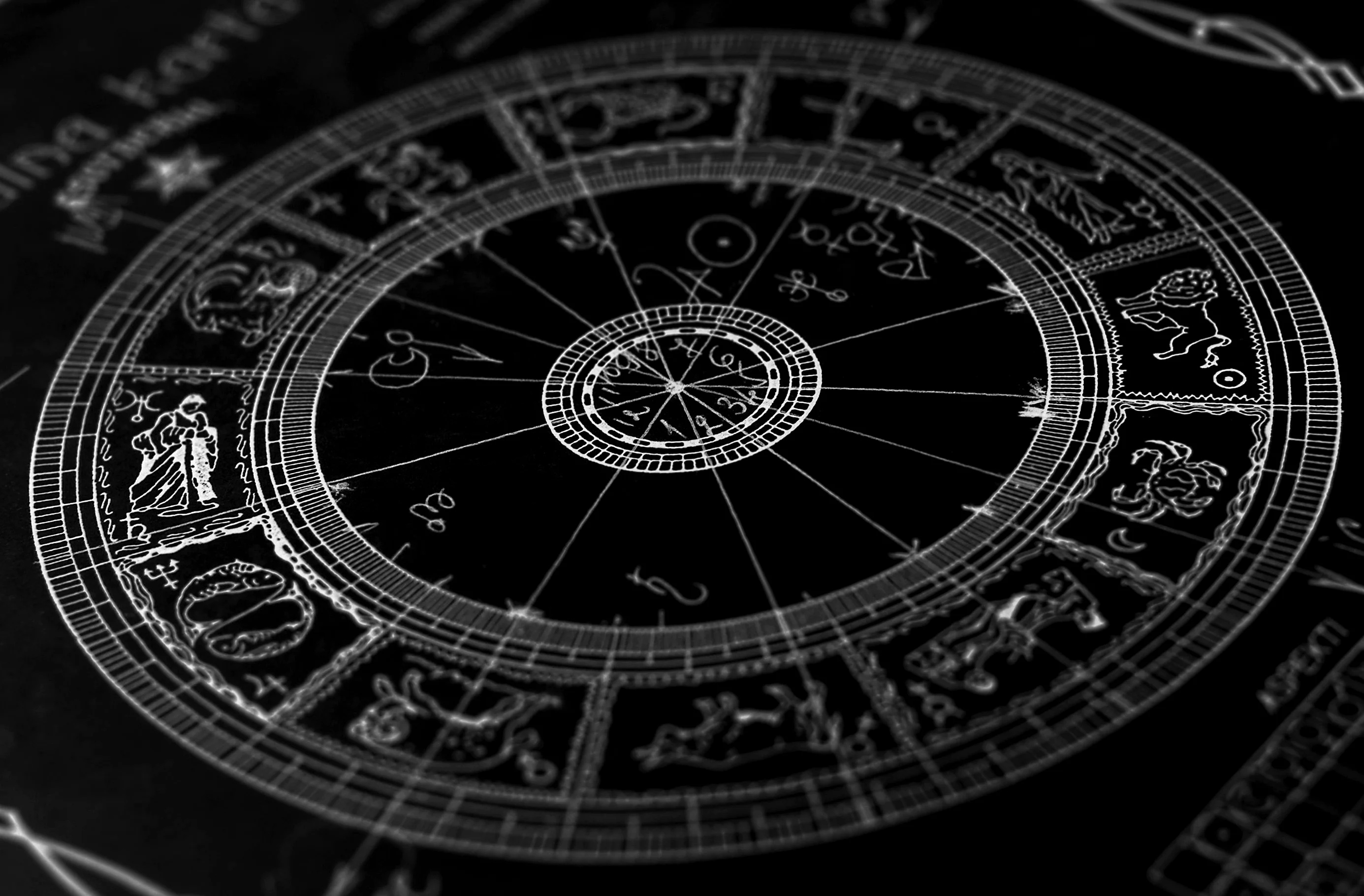 Zodiac Signs, Signs of the zodiac, Black background, Astrological wallpaper, 2780x1820 HD Desktop