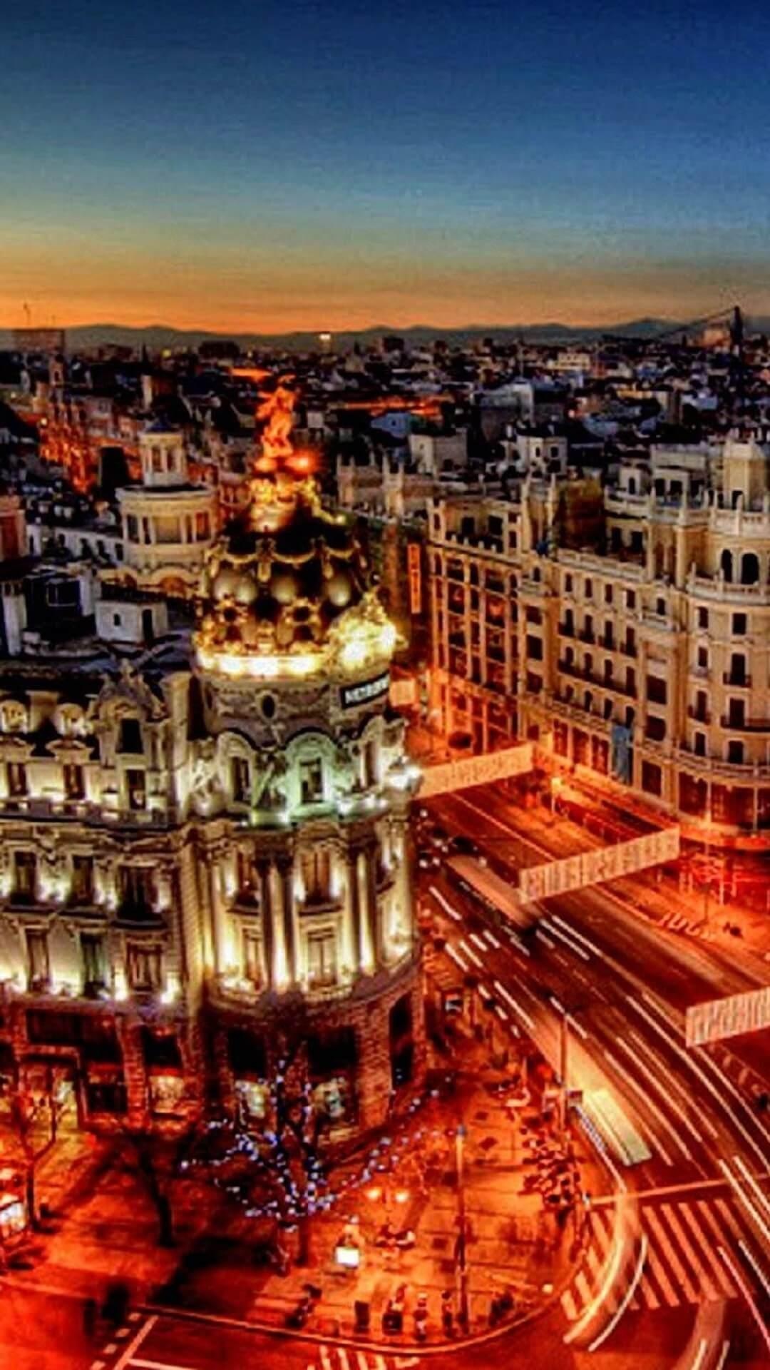 Madrid, City wallpapers, Architectural beauty, Vibrant lifestyle, 1080x1920 Full HD Handy