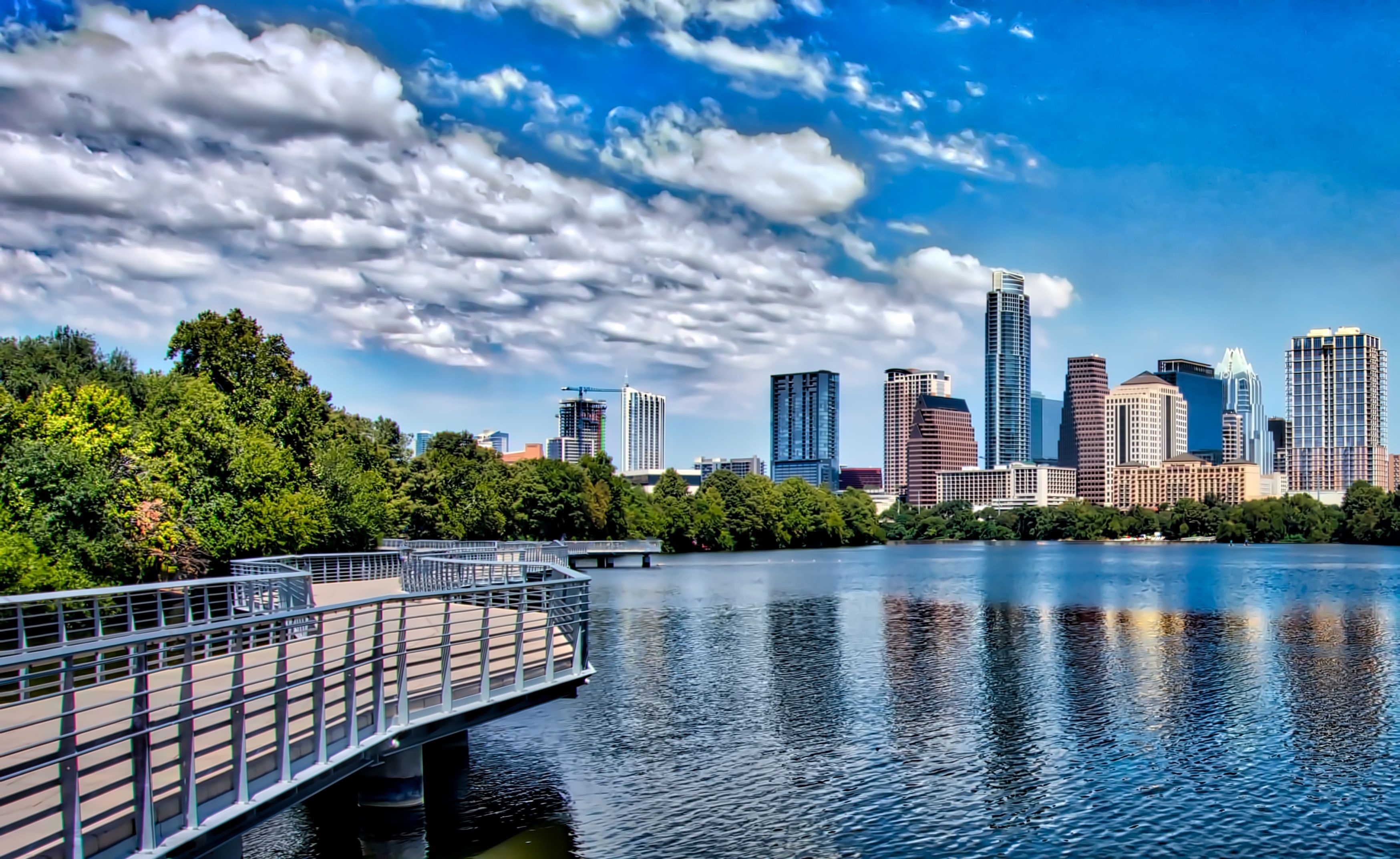 Austin: The 11th-most-populous city in the United States, Urban area. 3500x2150 HD Background.