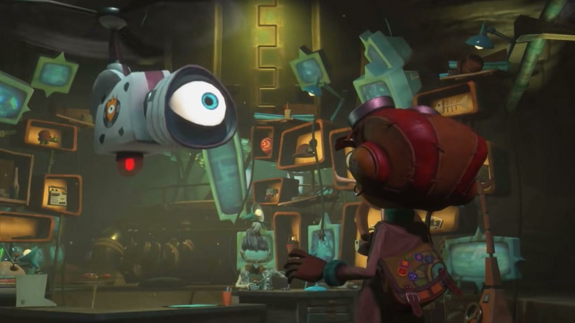 Psychonauts 2: A platform game focused on puzzles and spycraft. 1920x1080 Full HD Background.