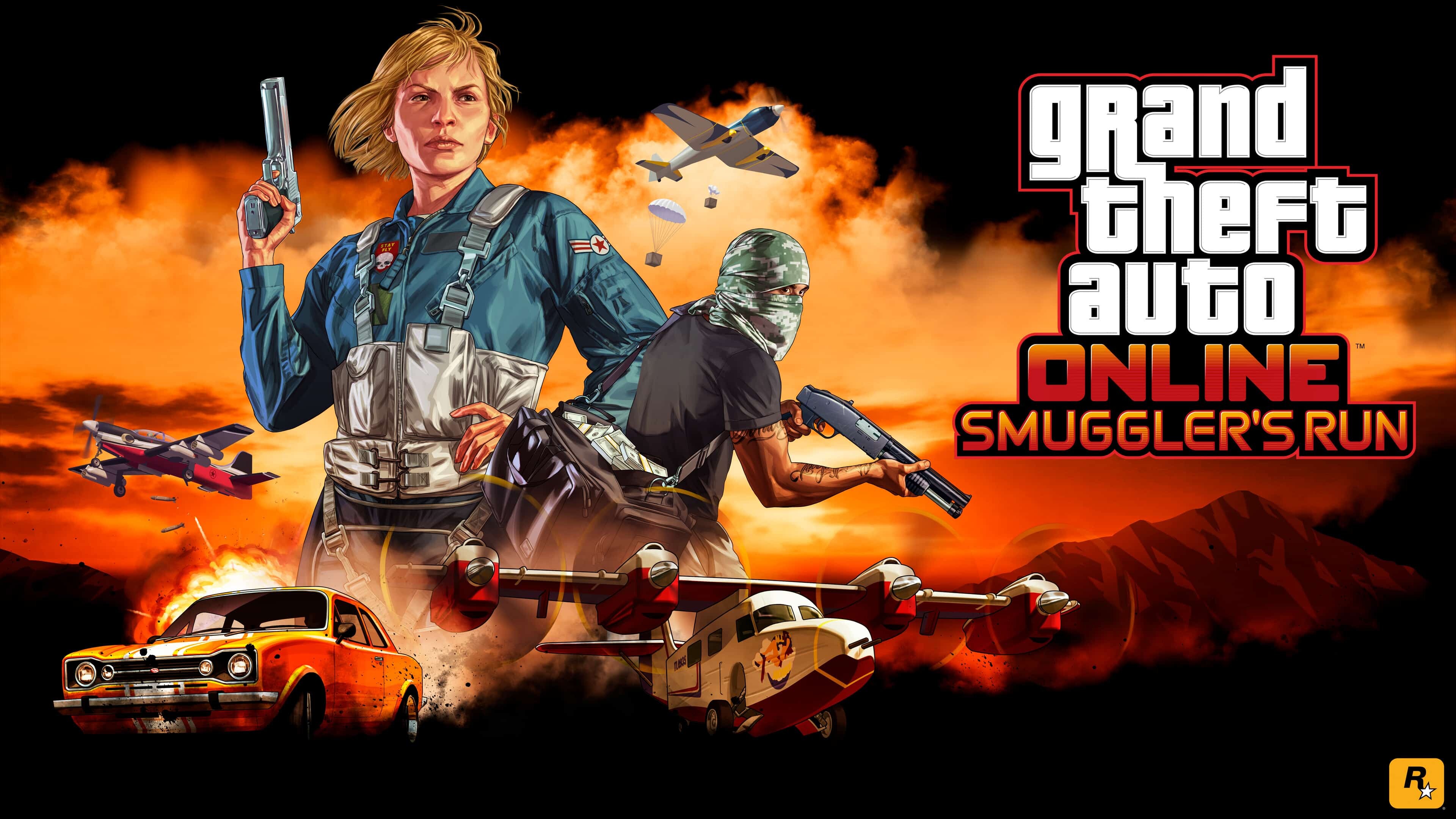 Grand Theft Auto 5: Smuggler's Run, A content update for GTA Online. 3840x2160 4K Wallpaper.