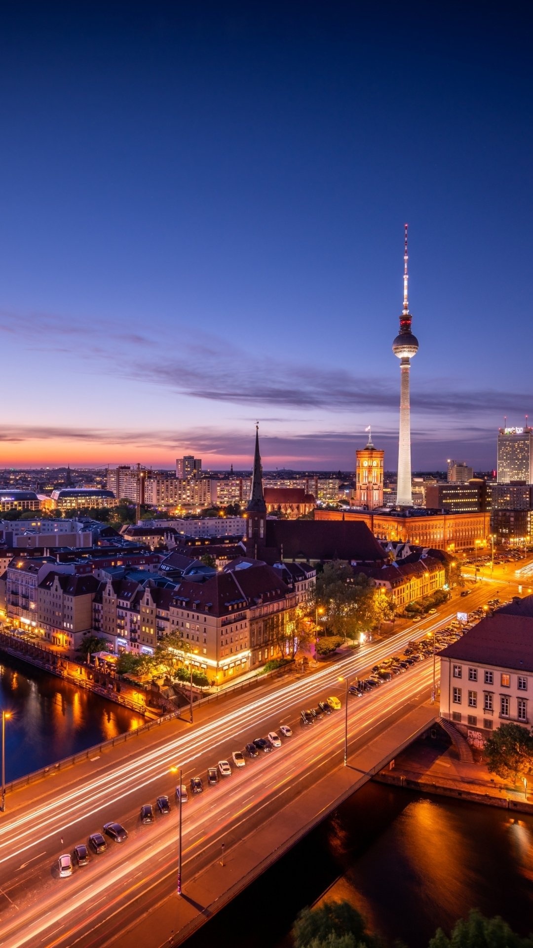 Berlin skyline, Man-made beauty, Modern architecture, German capital, 1080x1920 Full HD Phone