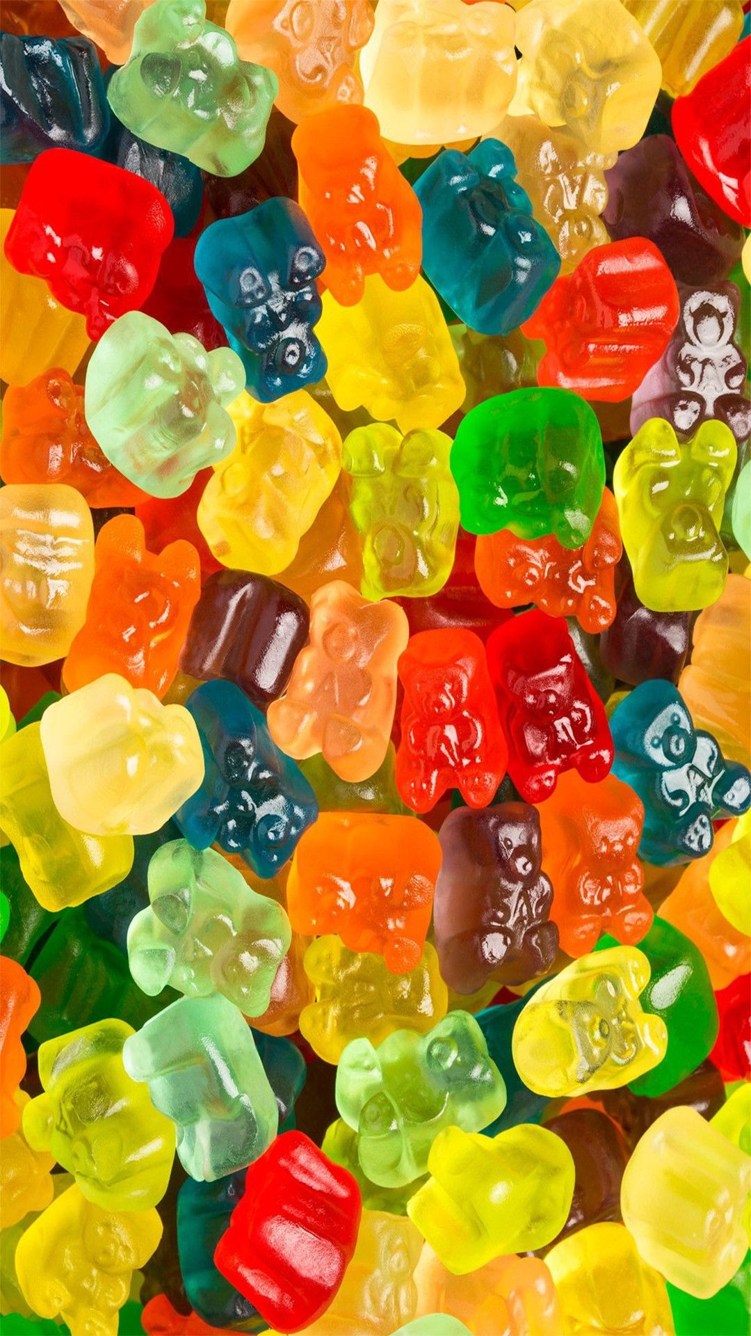Gummy Bears, iPhone wallpapers, Candy-themed background, Sweet indulgence, 1080x1920 Full HD Phone