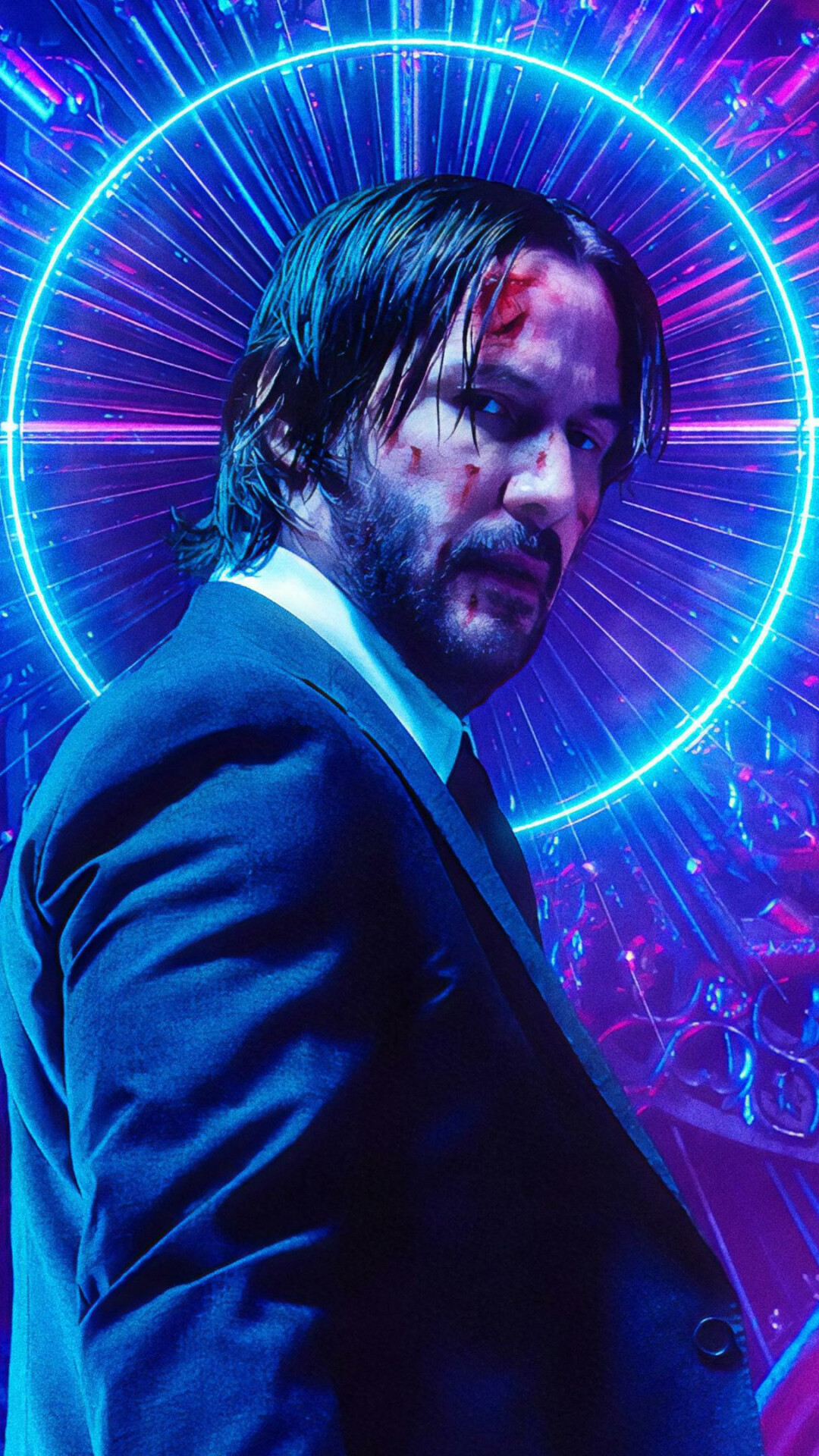 Keanu Reeves: Jonathan “John” Wick, The titular main protagonist of the John Wick film series. 1080x1920 Full HD Wallpaper.