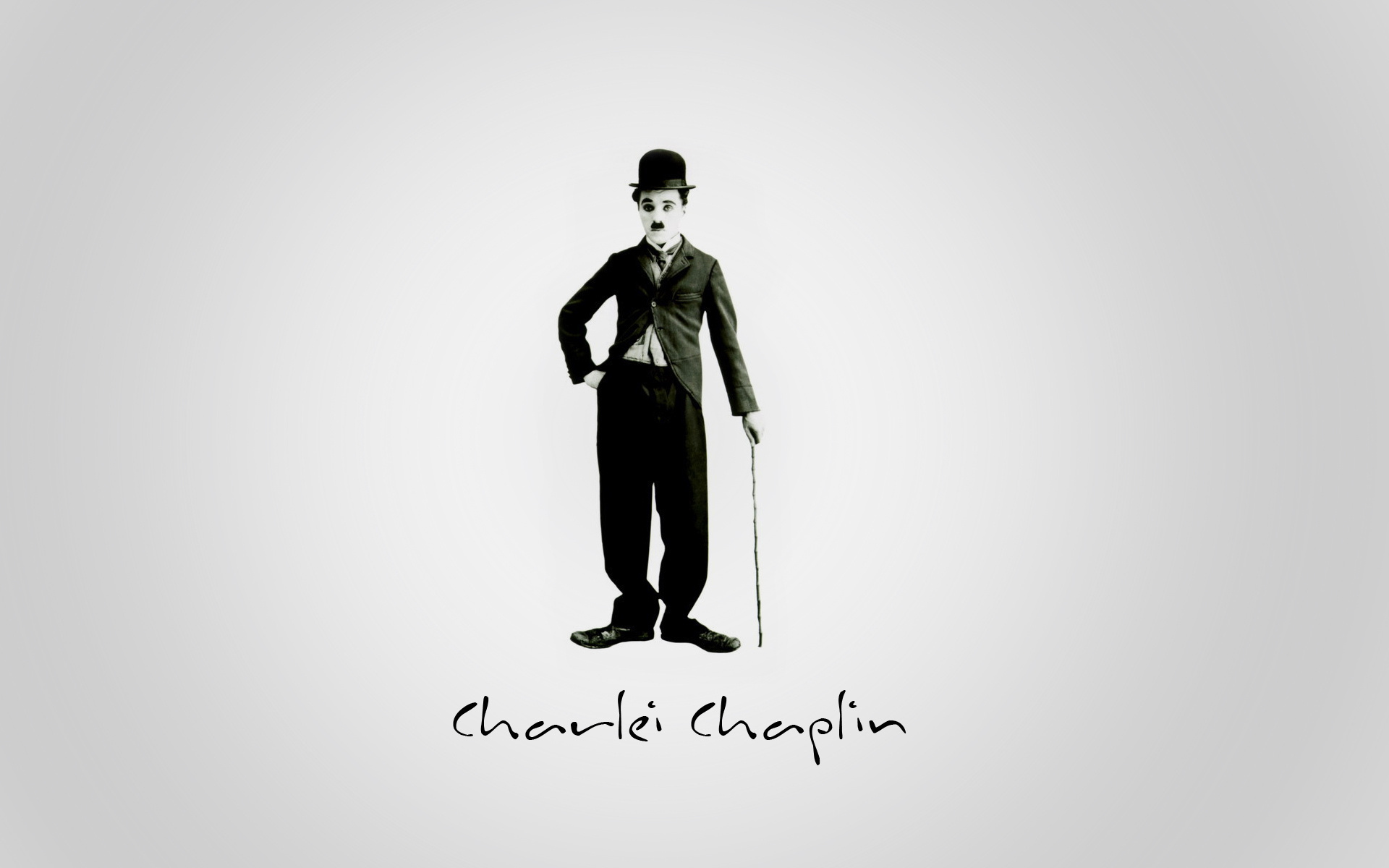 High-resolution wallpaper, John Johnson, Retro allure, Charlie Chaplin, 1920x1200 HD Desktop