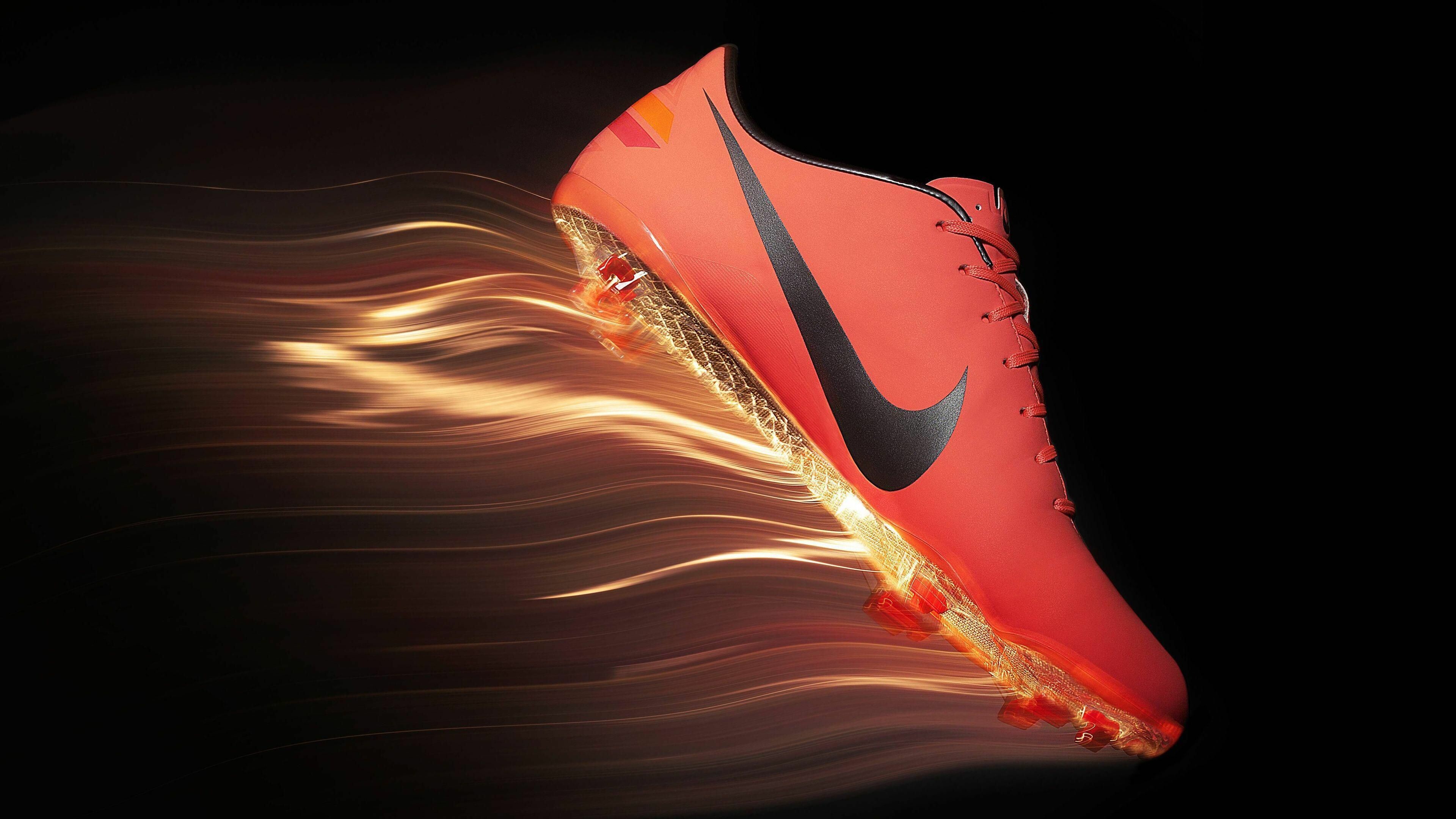 Nike: The world's largest athletic apparel company, Footwear. 3840x2160 4K Background.