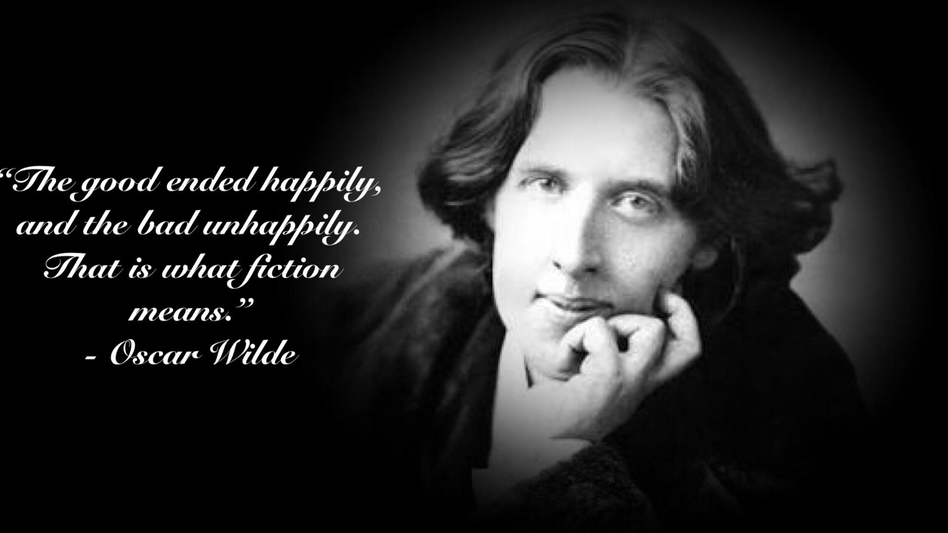Oscar Wilde, Memorable quotes, Good endings, Rquotesporn inspiration, 1920x1080 Full HD Desktop
