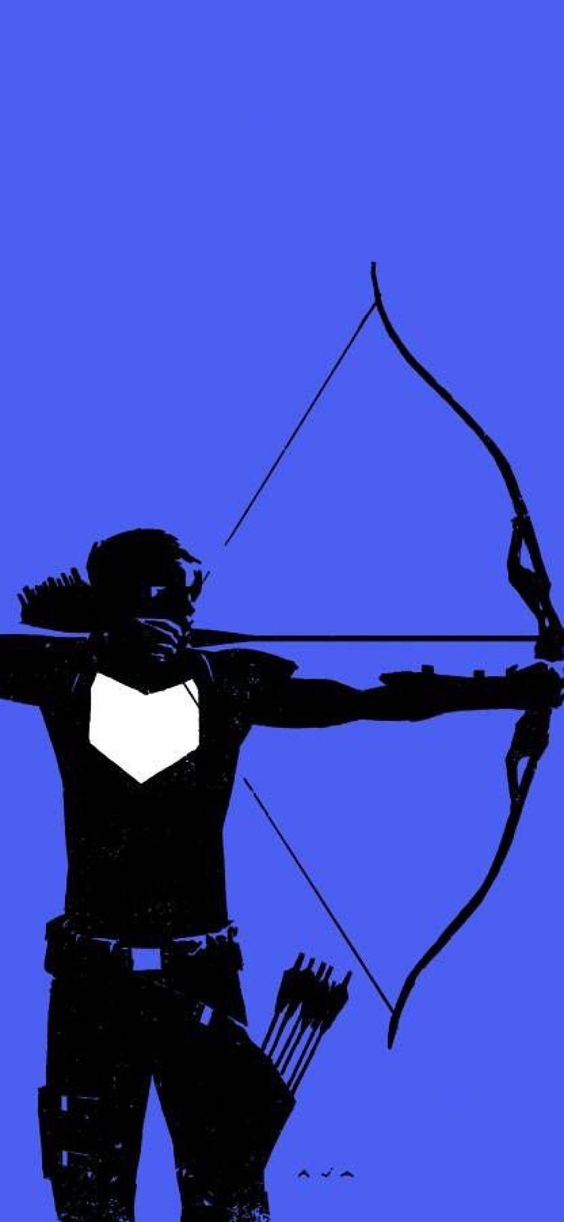 Archery: Minimalistic art, Competitive sport, Arrow quiver, Recurve bow. 1130x2440 HD Wallpaper.