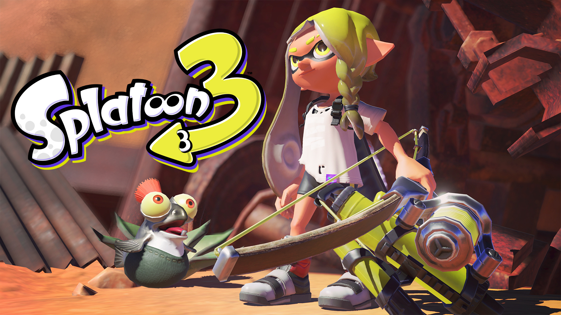 Splatoon 3: The third entry in the series since 2015, Video game. 1920x1080 Full HD Background.