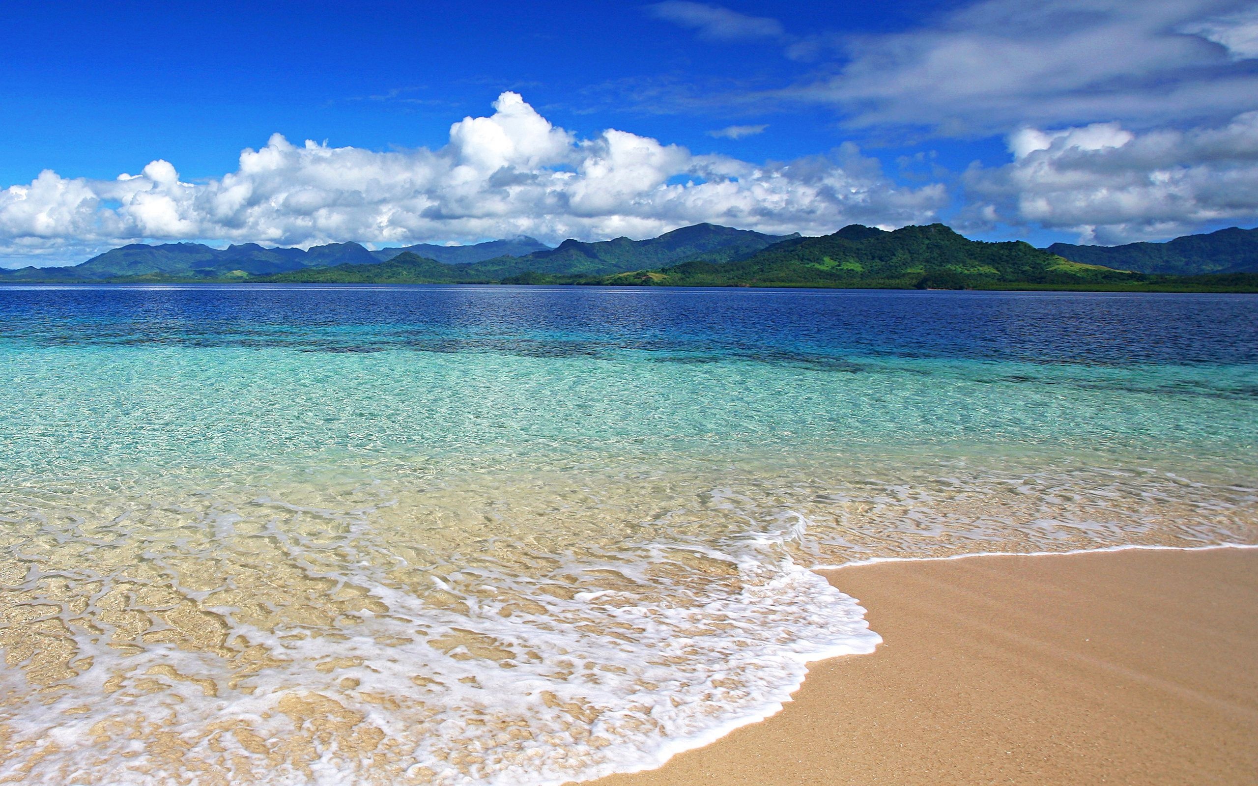 Fiji (Travels), Beach wallpapers, Coastal beauty, Turquoise waters, 2560x1600 HD Desktop