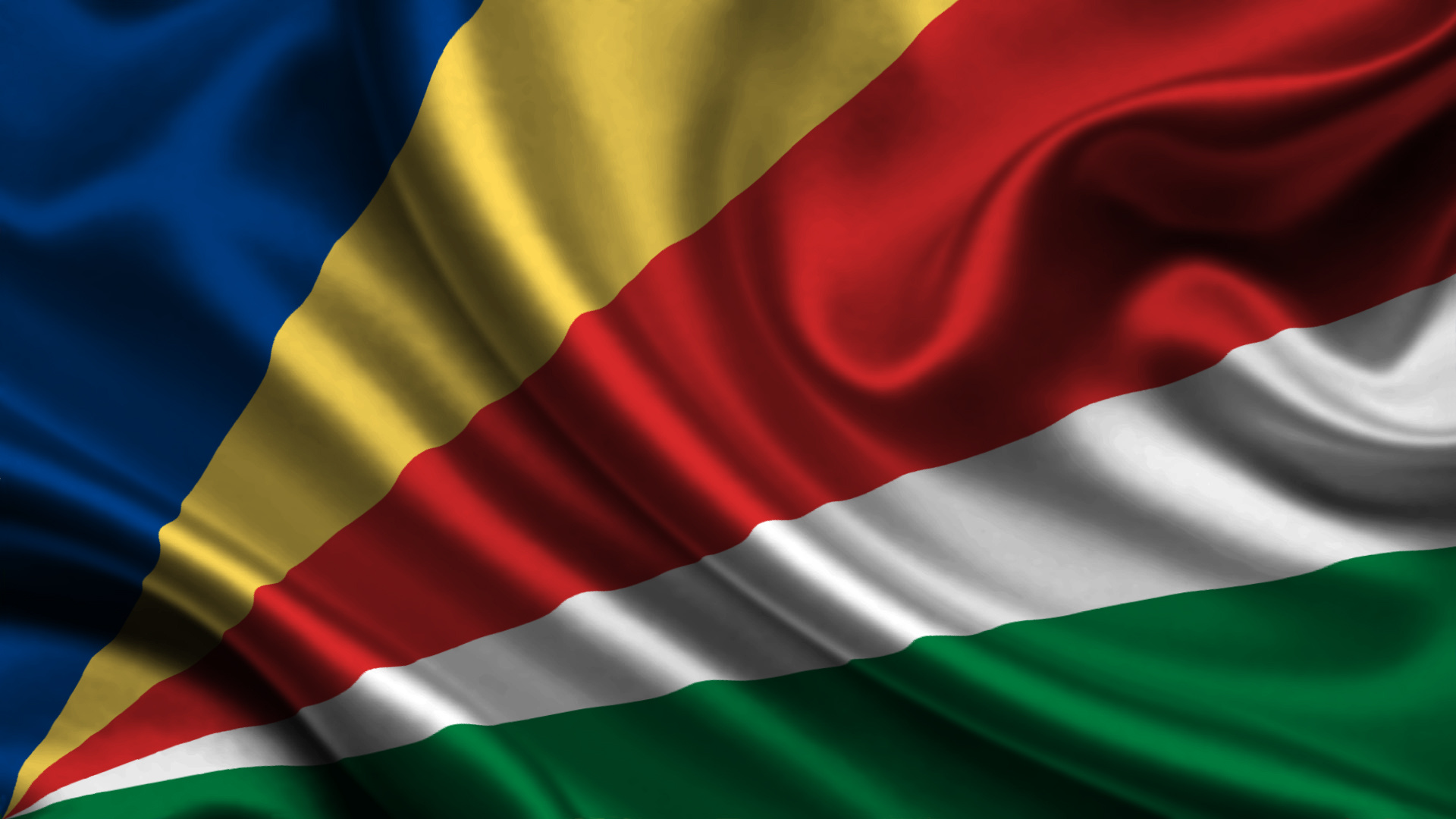 Seychelles flag, Patriotic pride, Iconic stripes, National identity, 1920x1080 Full HD Desktop