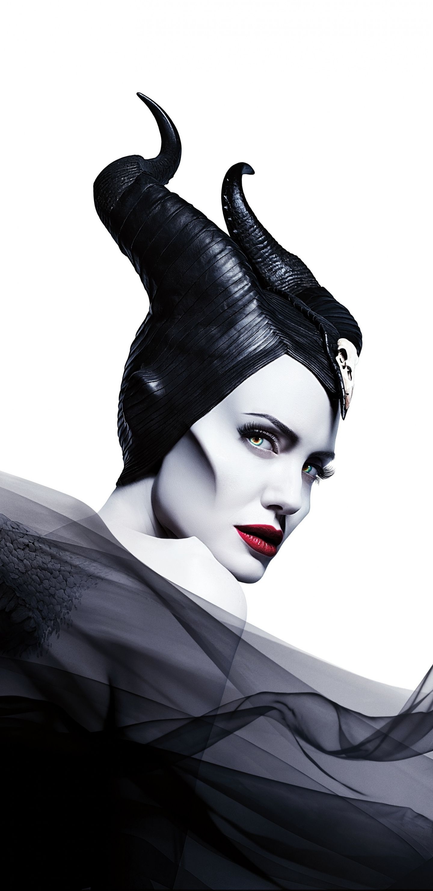 Maleficent, Mistress of Evil, Angelina Jolie, Movie wallpaper, 1440x2960 HD Handy