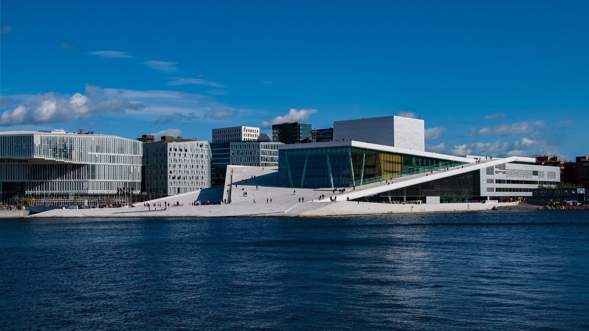 Oslo Opera House, Norway's cultural gem, Artistic excellence, Unforgettable performances, 1920x1080 Full HD Desktop
