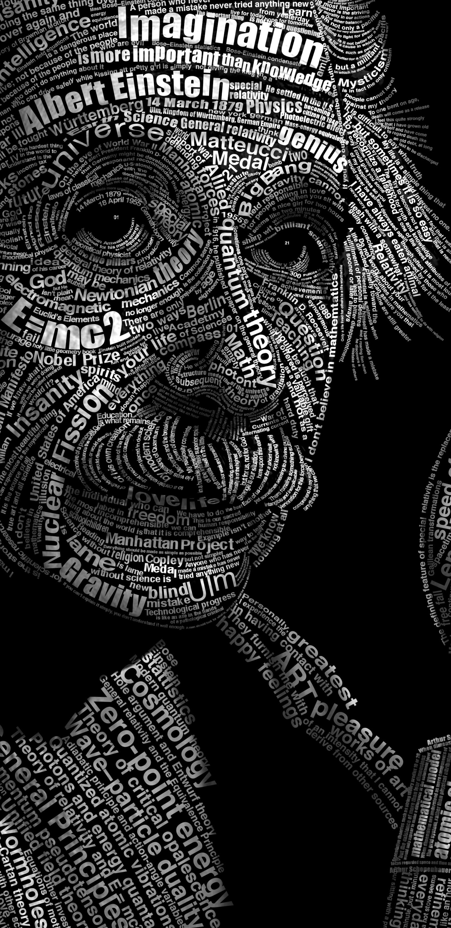 Einstein: One of the greatest and most influential physicists of all time. 1440x2960 HD Wallpaper.