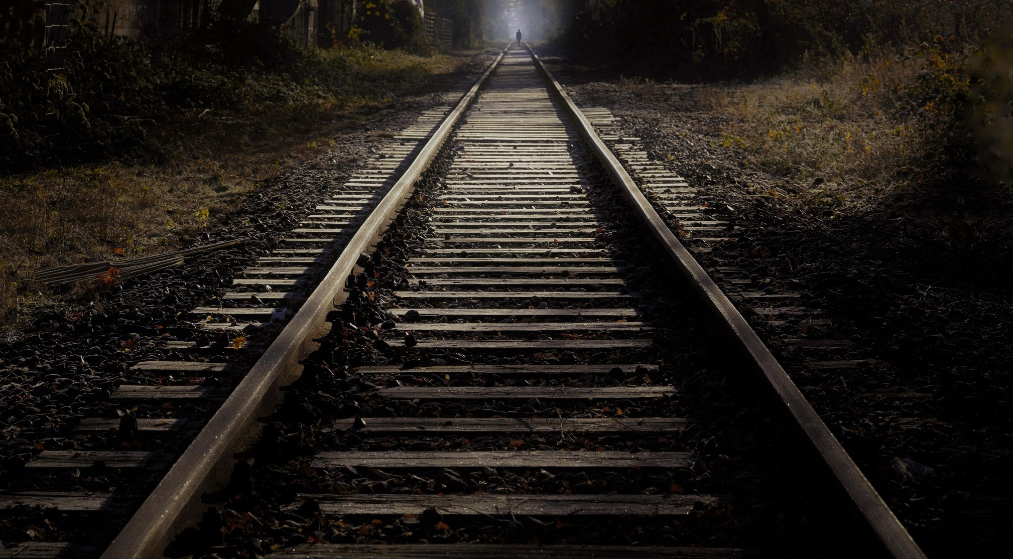Railway, Dark and mysterious, Fascinating wallpaper, Transportation beauty, 2020x1120 HD Desktop