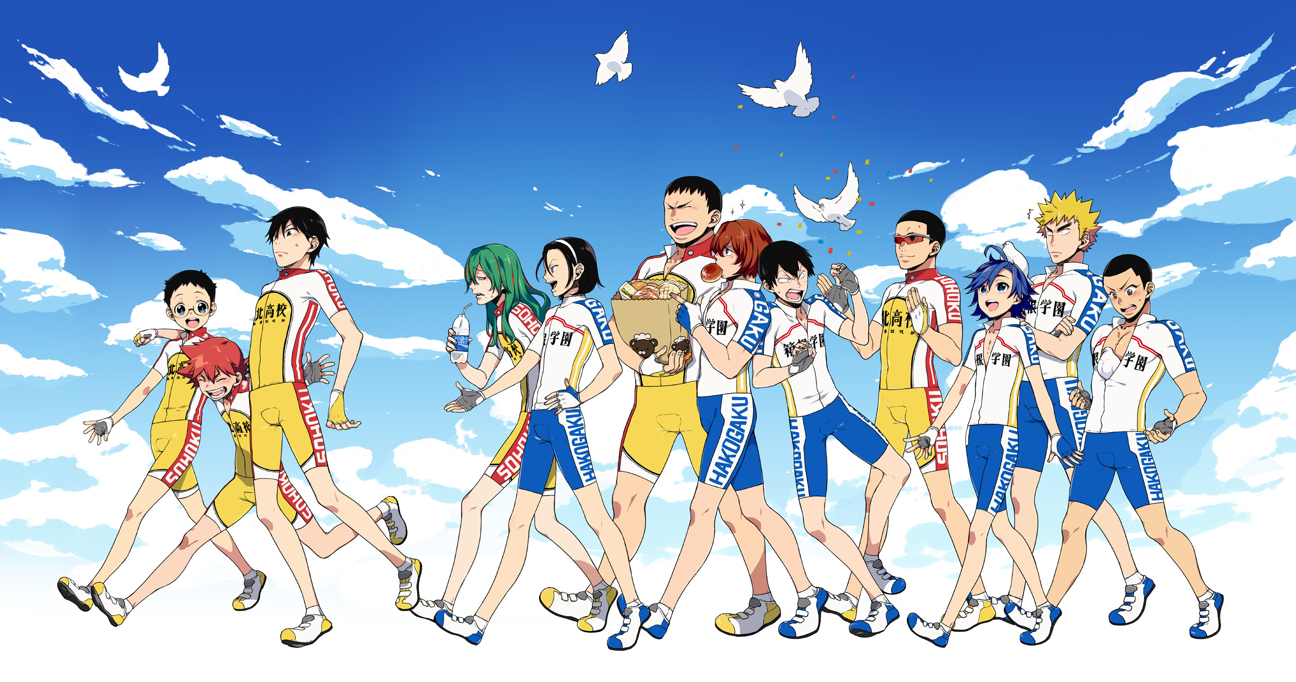 Yowamushi Pedal Anime, Schwache Pedale, Zerochan exklusiv, Anime Bild Board, 2560x1350 HD Desktop