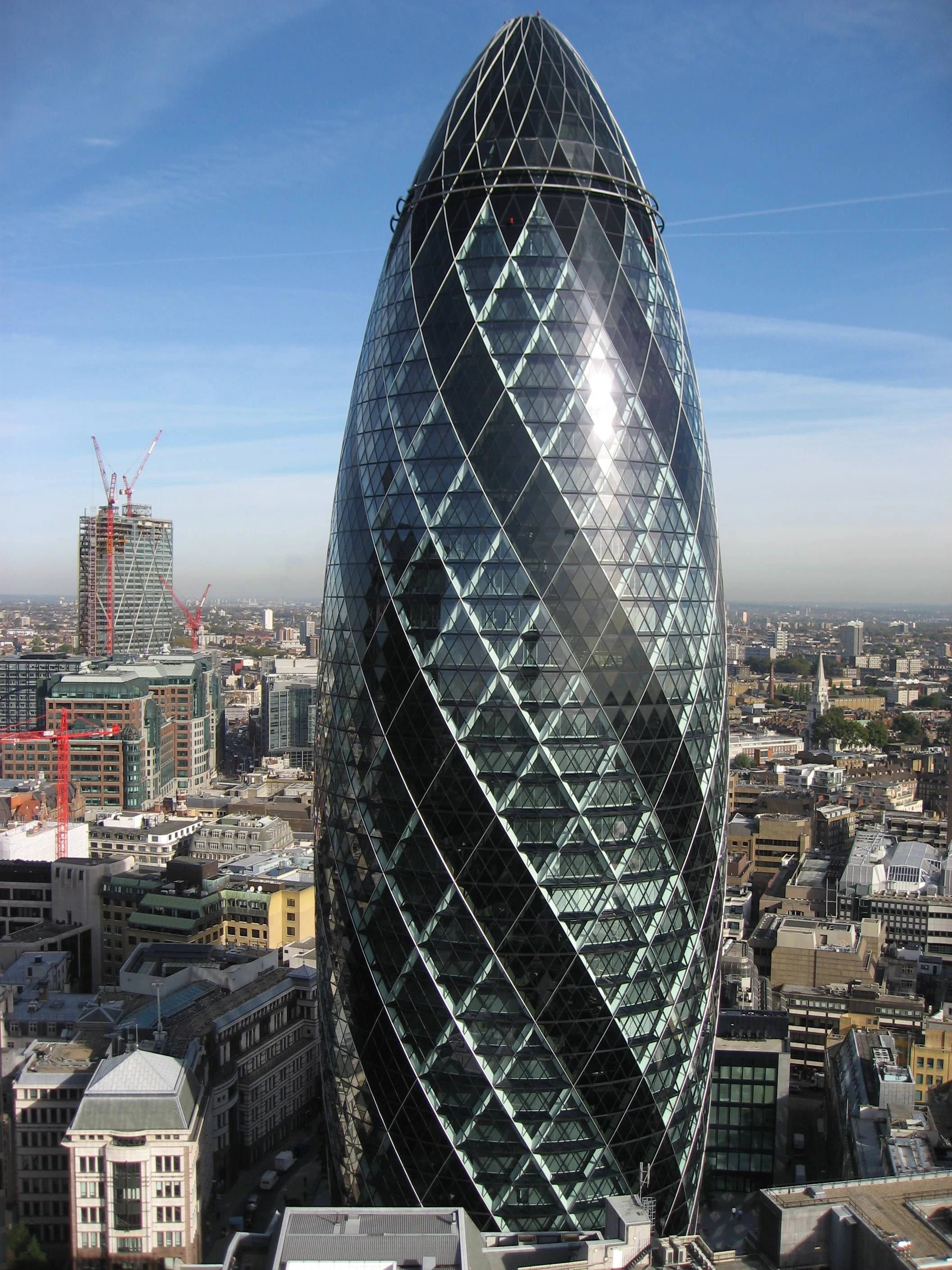 The Gherkin, Skyscraper landmark, Iconic architecture, Urban symbol, 2120x2820 HD Phone