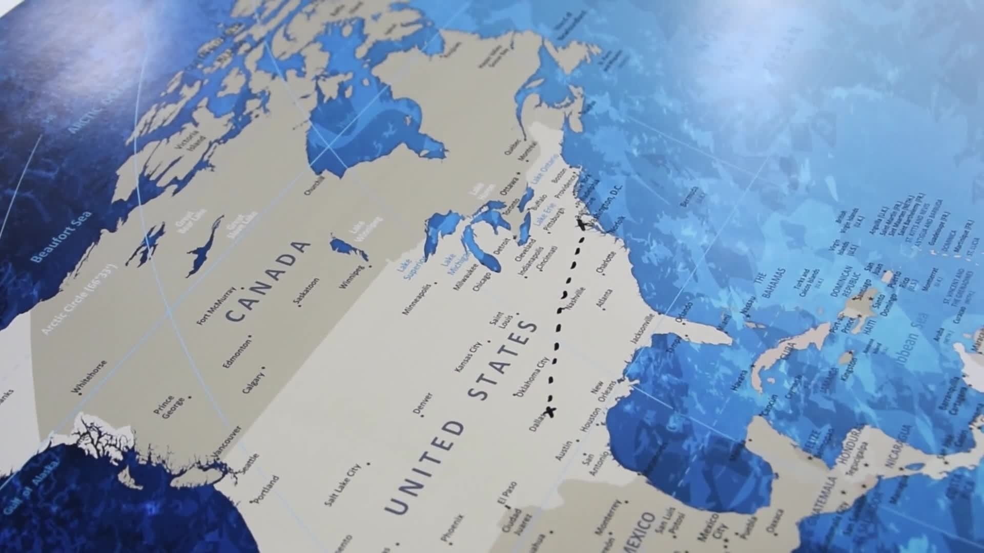 Beaufort Sea, Travels, Lana KK Premium, World map, 1920x1080 Full HD Desktop