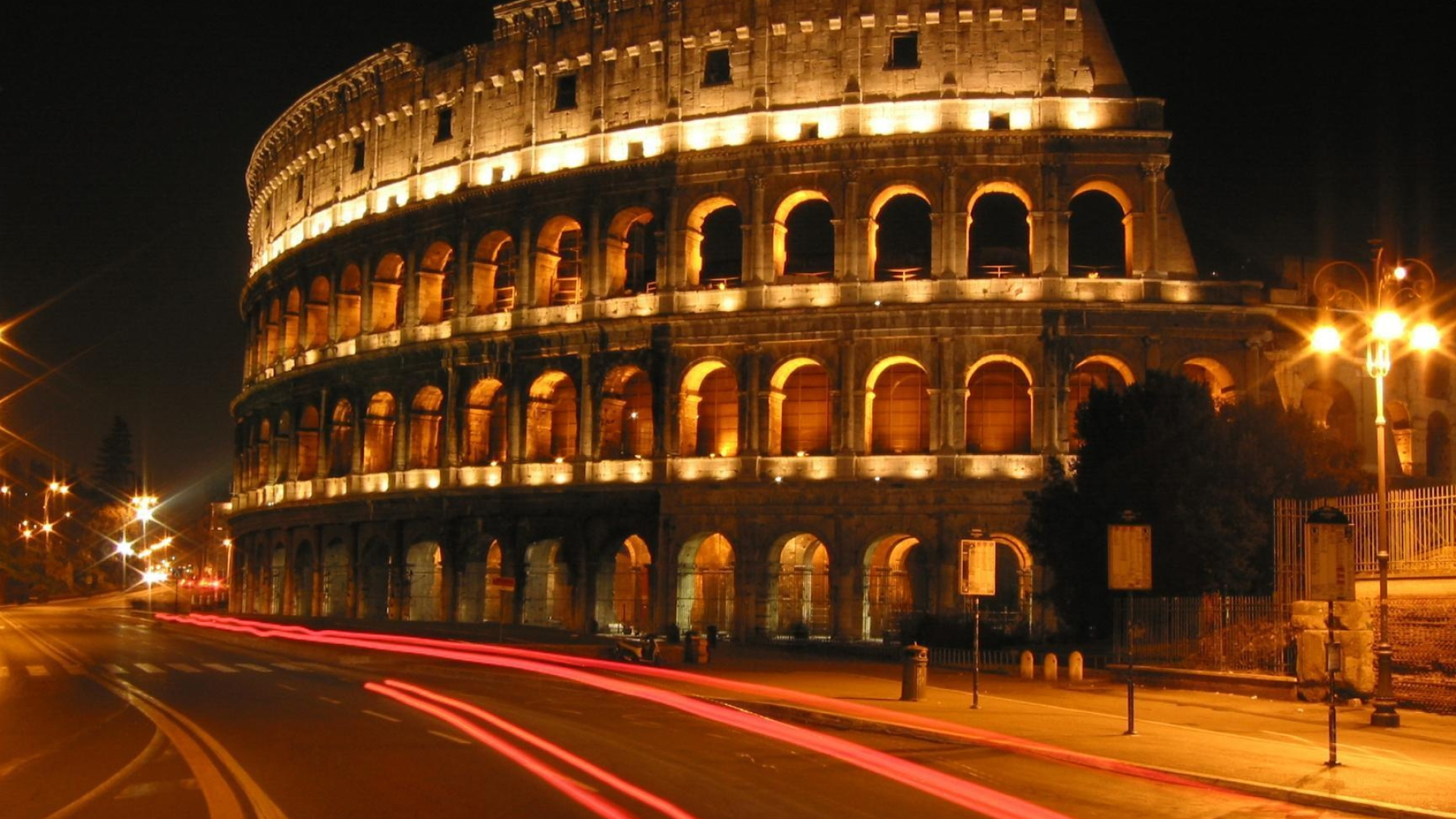 Rome: The Colosseum, Landmark, Architecture. 1920x1080 Full HD Wallpaper.