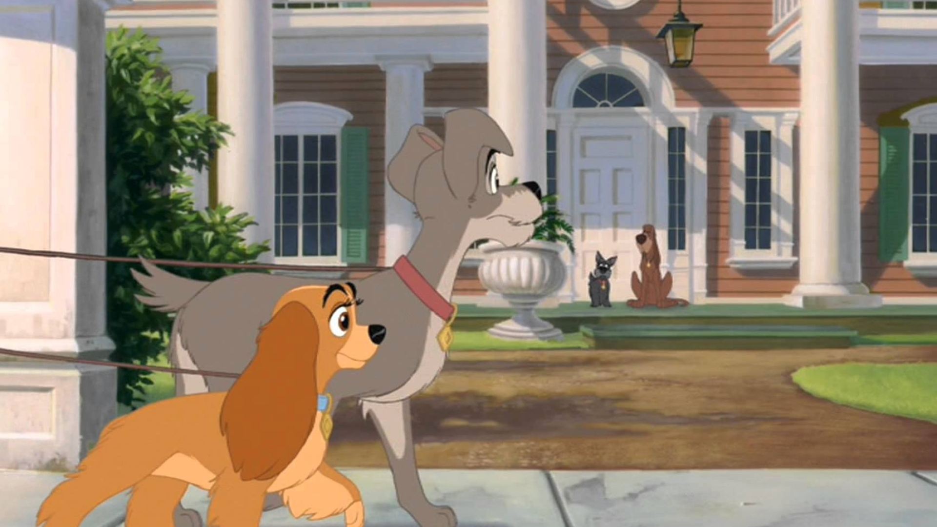 Lady and Tramp, Mickey mouse, Disney pictures, 1920x1080 Full HD Desktop
