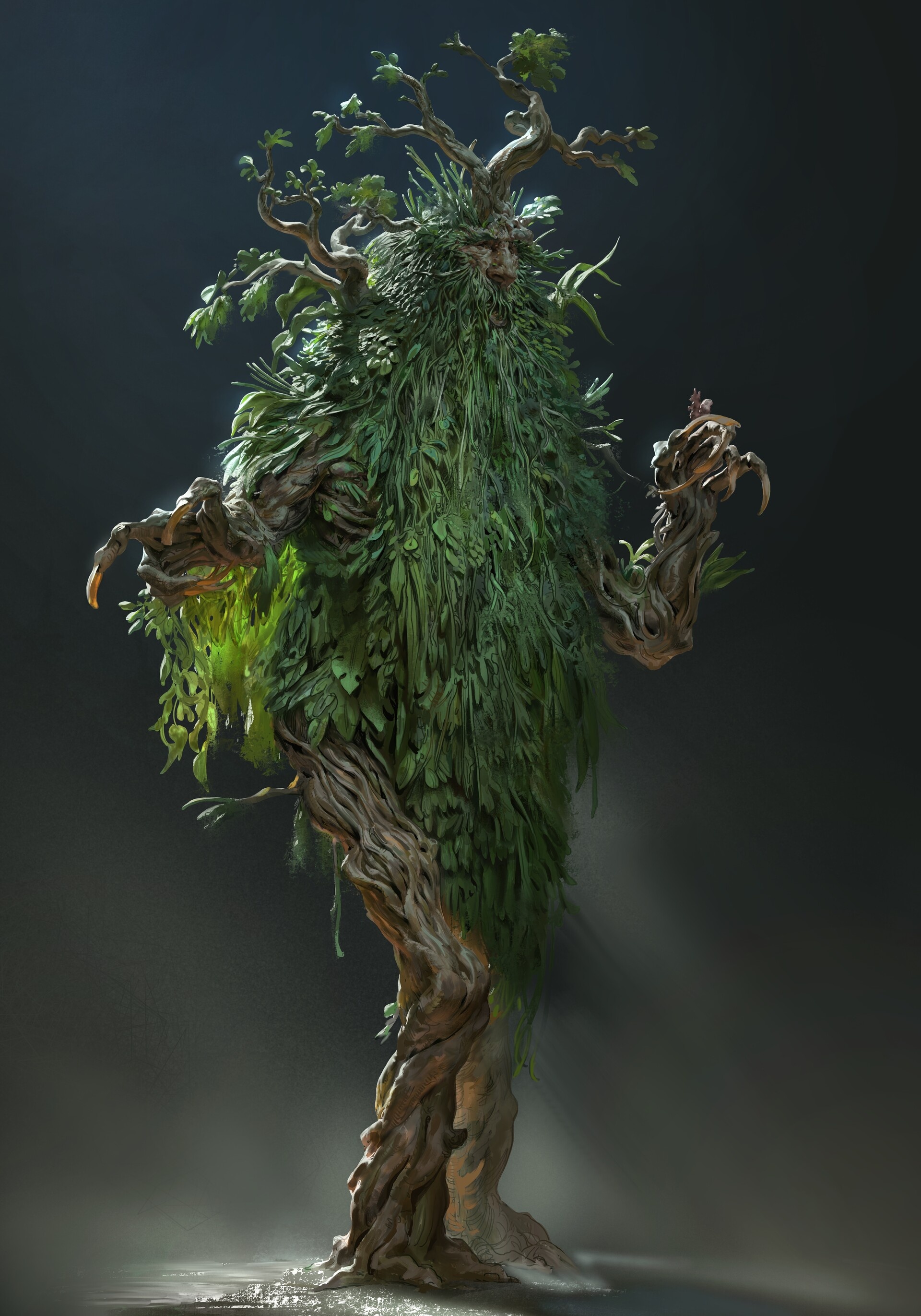 Treebeard artwork, ArtStation portfolio, Intricate details, Lord of the Rings, 1920x2750 HD Phone