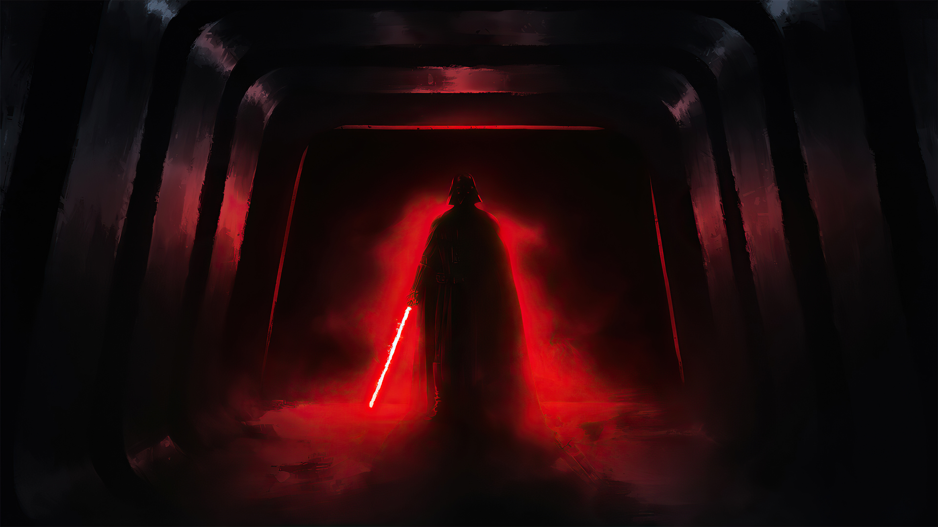 Sith: Darth Vader, a user of the Dark Side of the Force. 3840x2160 4K Background.