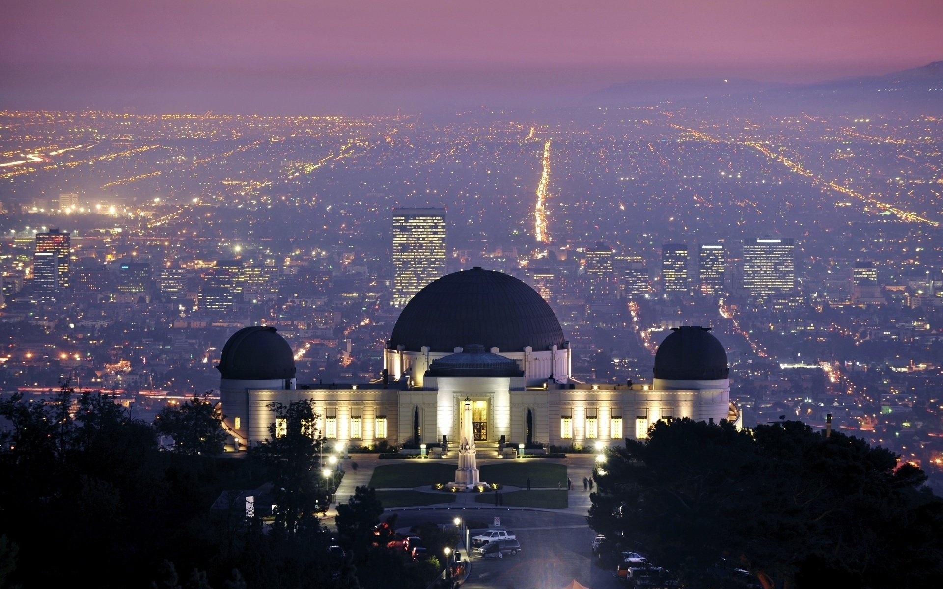 Griffith Observatory, HD wallpaper, Scenic background, Astronomical beauty, 1920x1200 HD Desktop