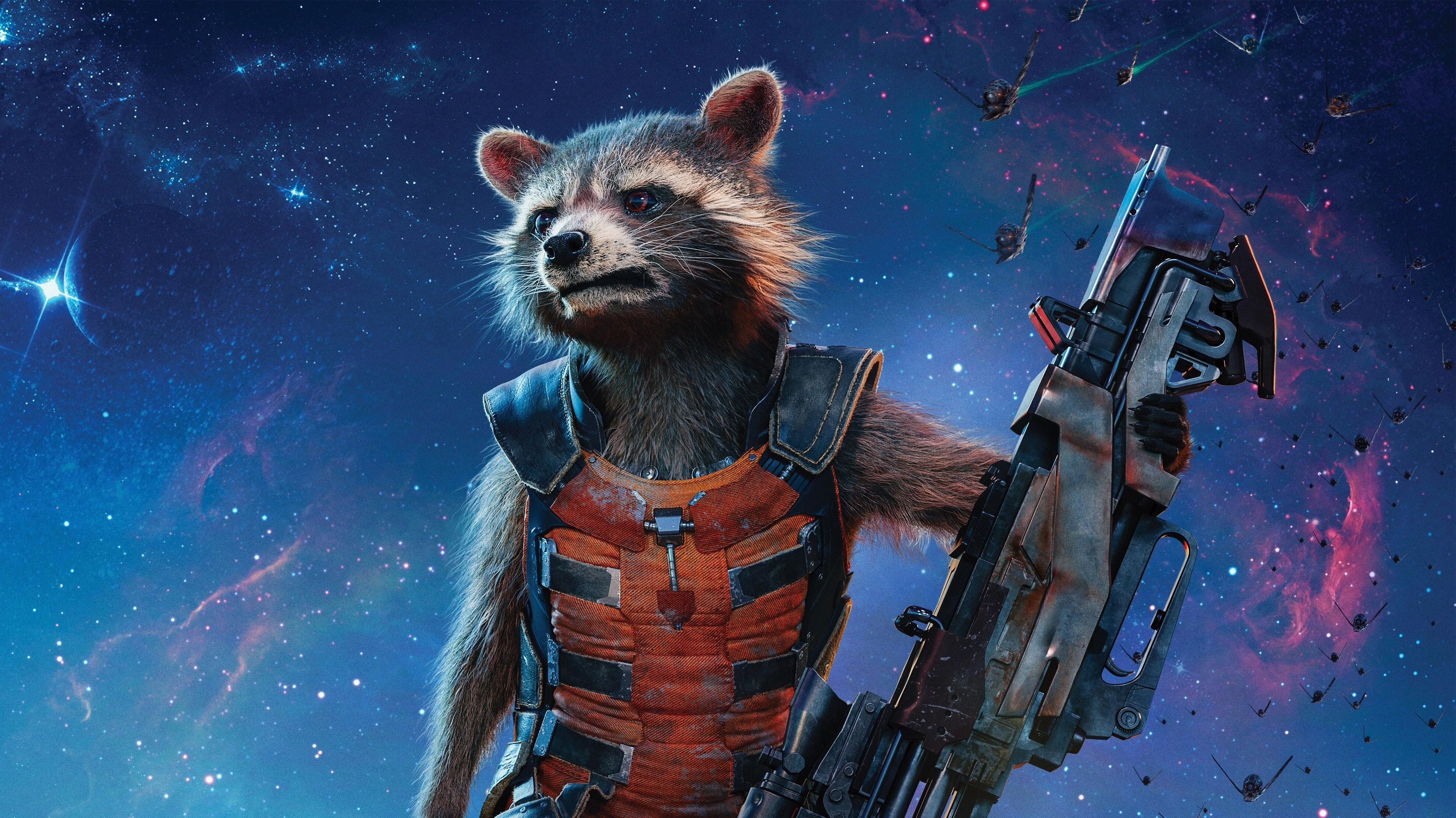 Which Avenger are you, Rocket Racoon, Guardians of the Galaxy vol 2, 3840x2160 4K Desktop