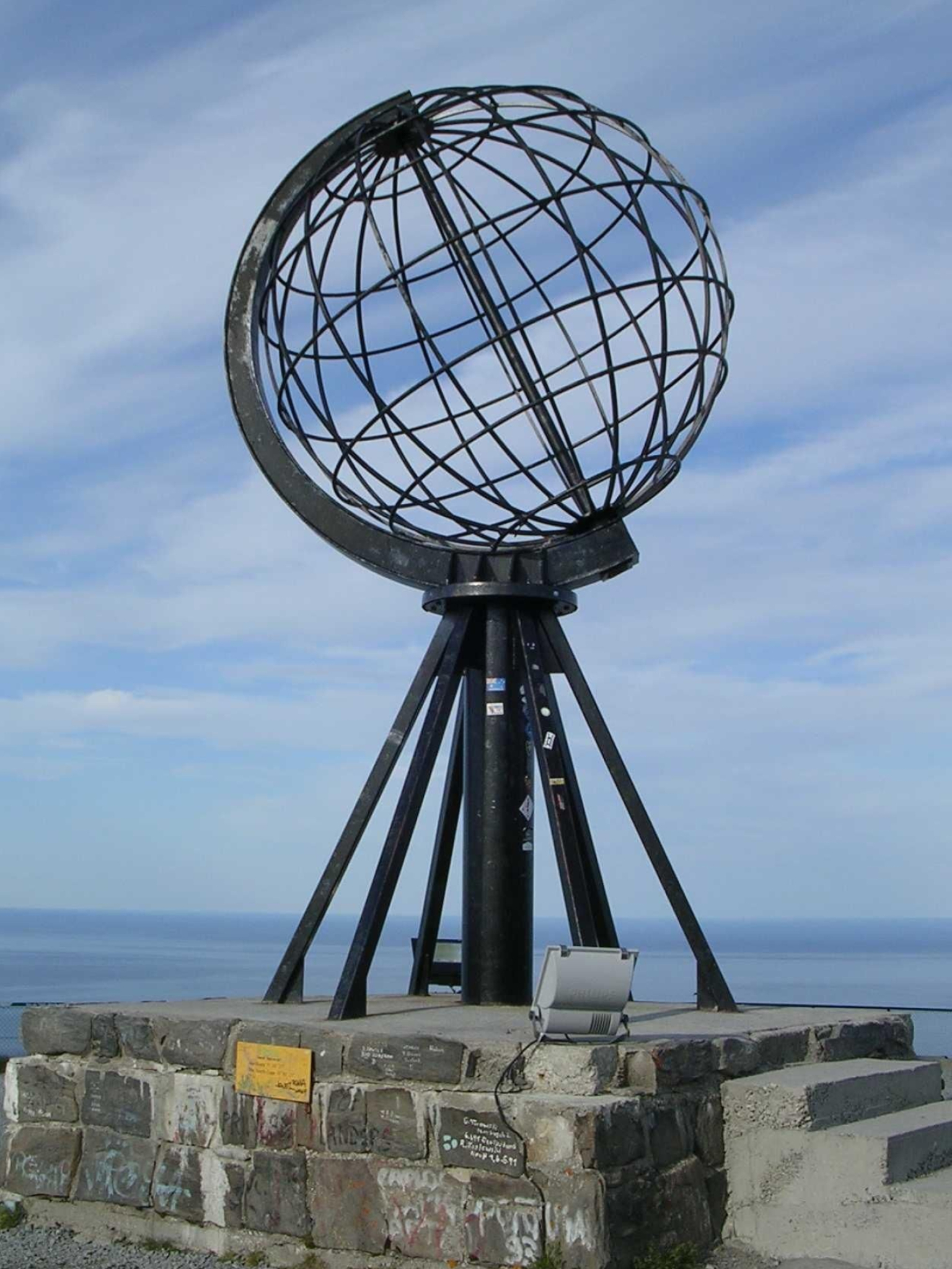 North Cape Norway, Monument at North Cape, Arctic landscape, Landmark attraction, 1540x2050 HD Phone