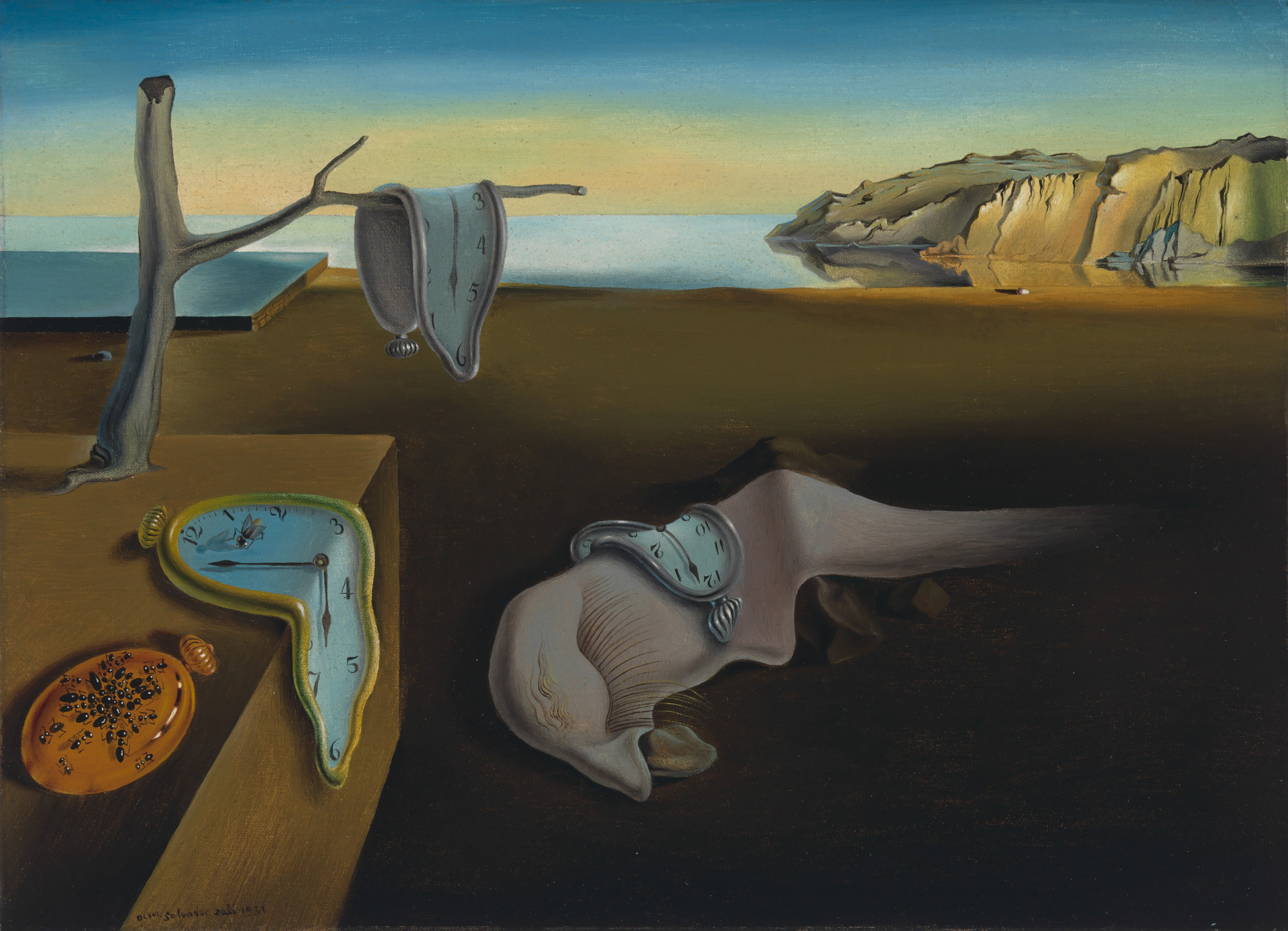 Salvador Dali, Persistence of Memory, 1931, MoMA, 2000x1440 HD Desktop